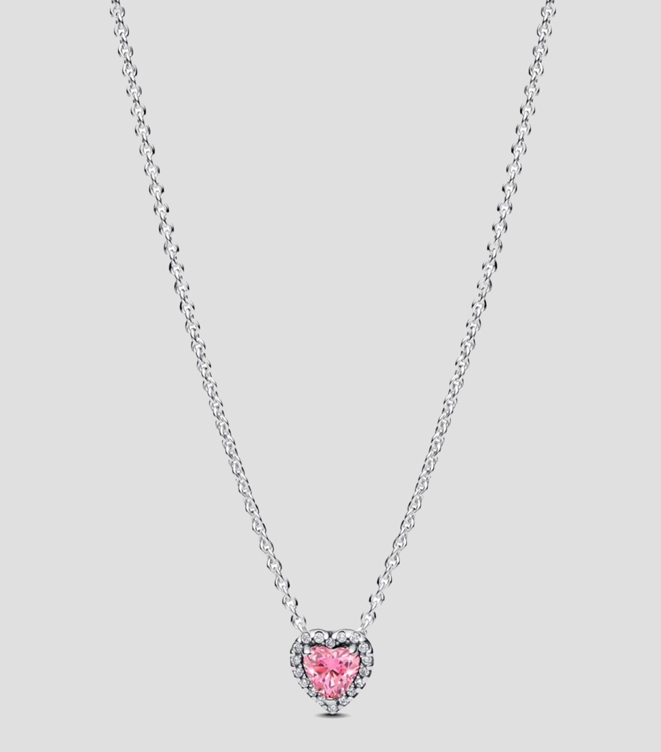 Collar en plata Corazon Mujer