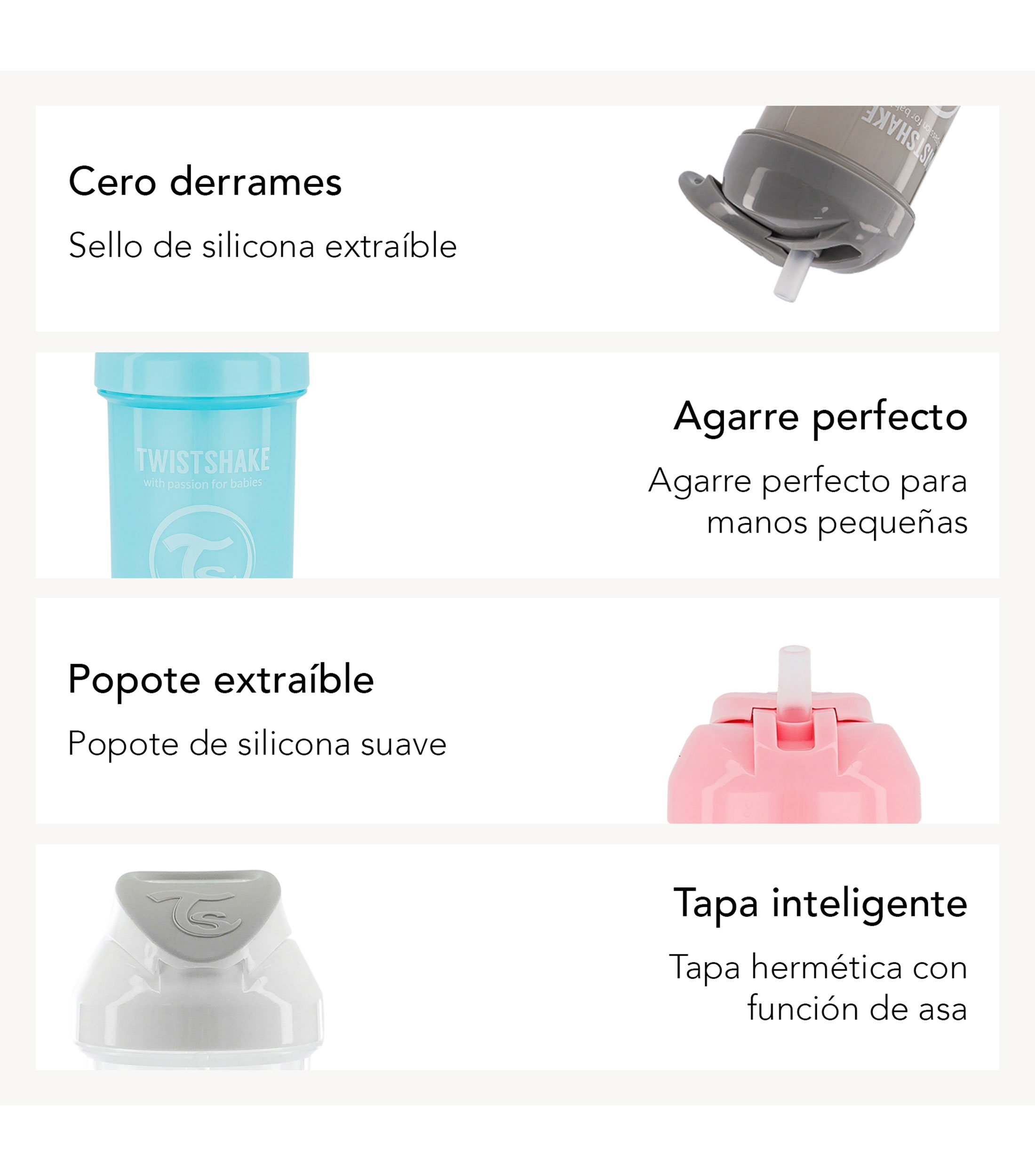 Vaso con popote, 360ml