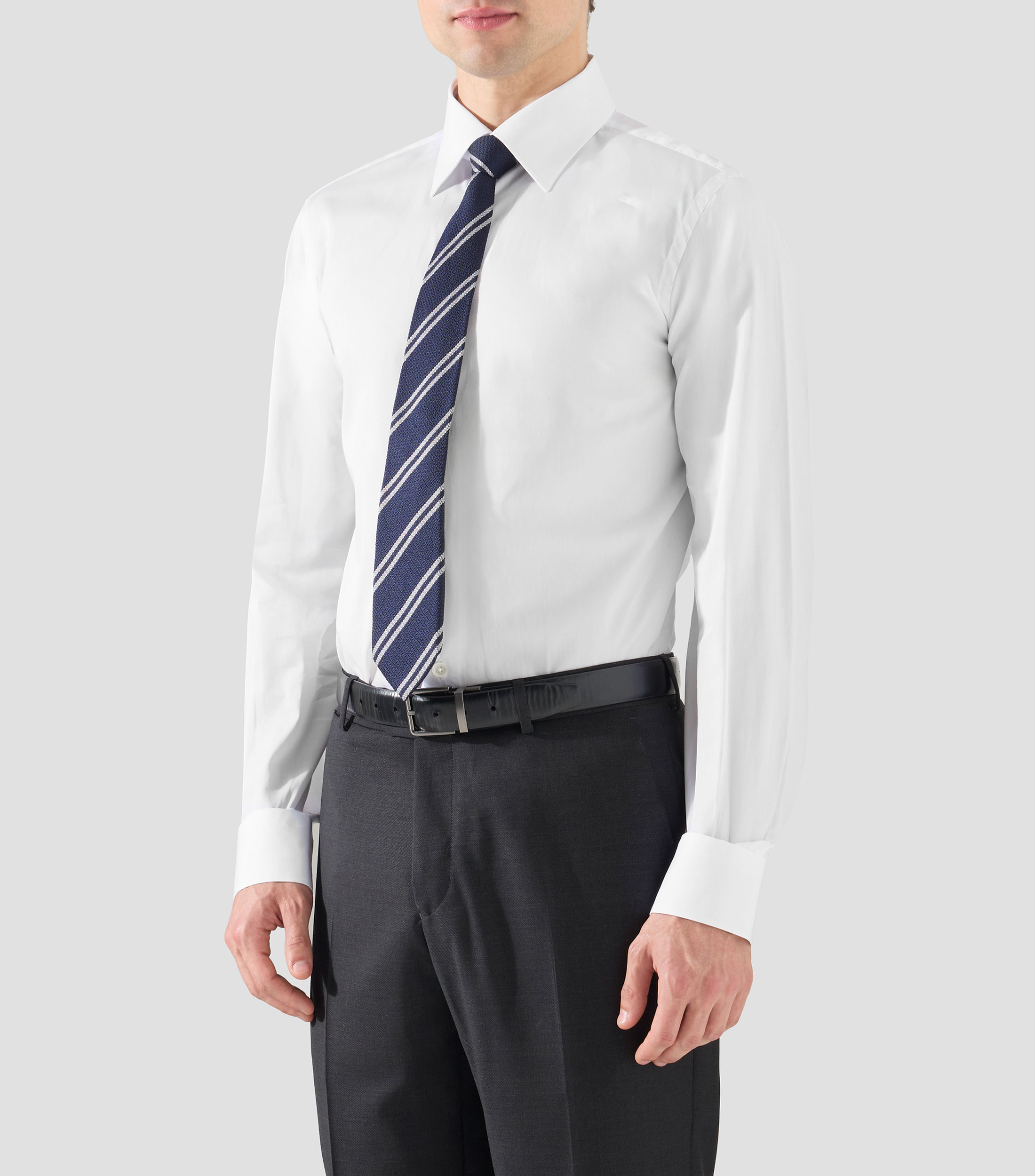 Camisa lisa manga larga Hombre