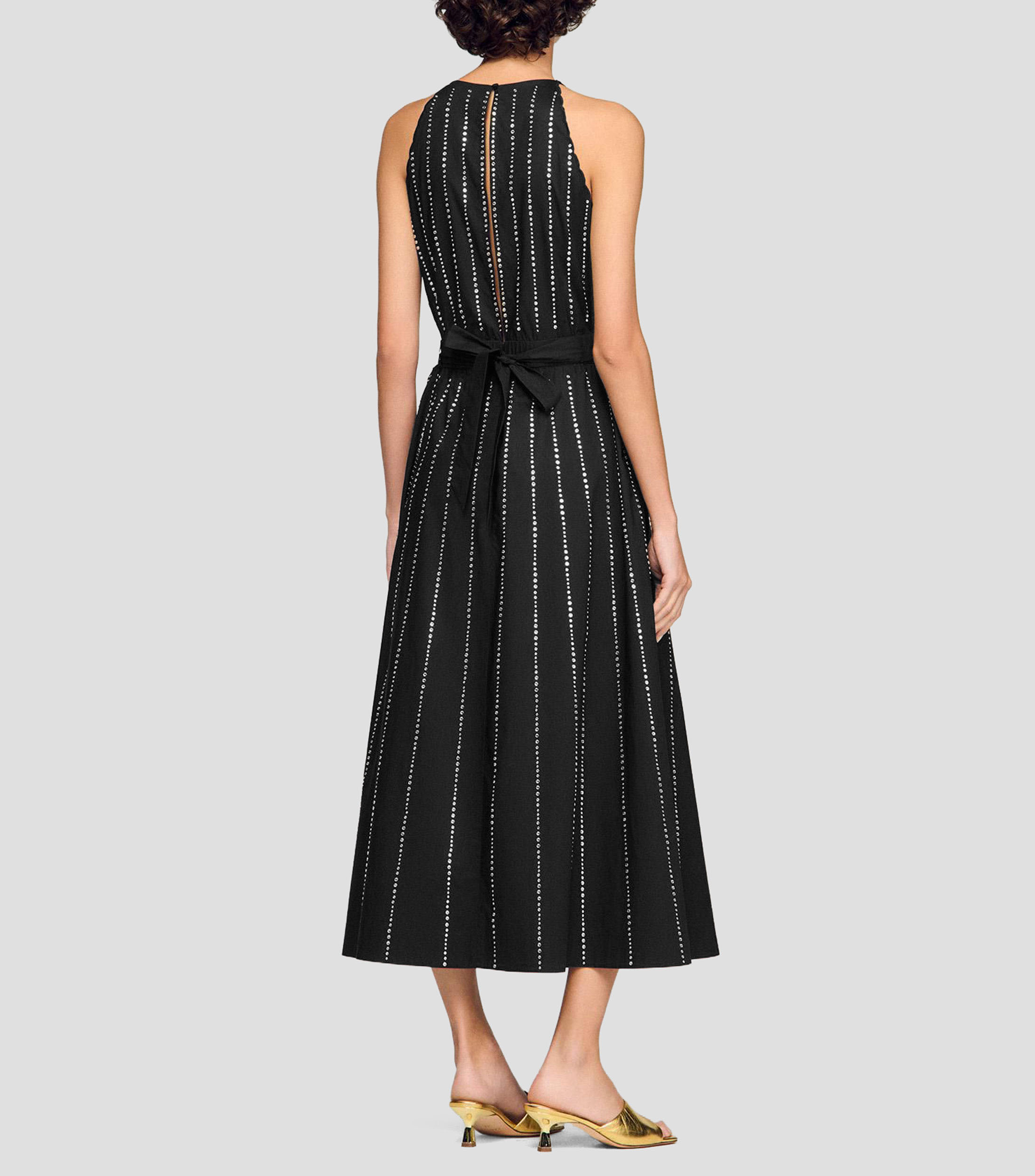 Vestido largo de rayas Mexique Mujer