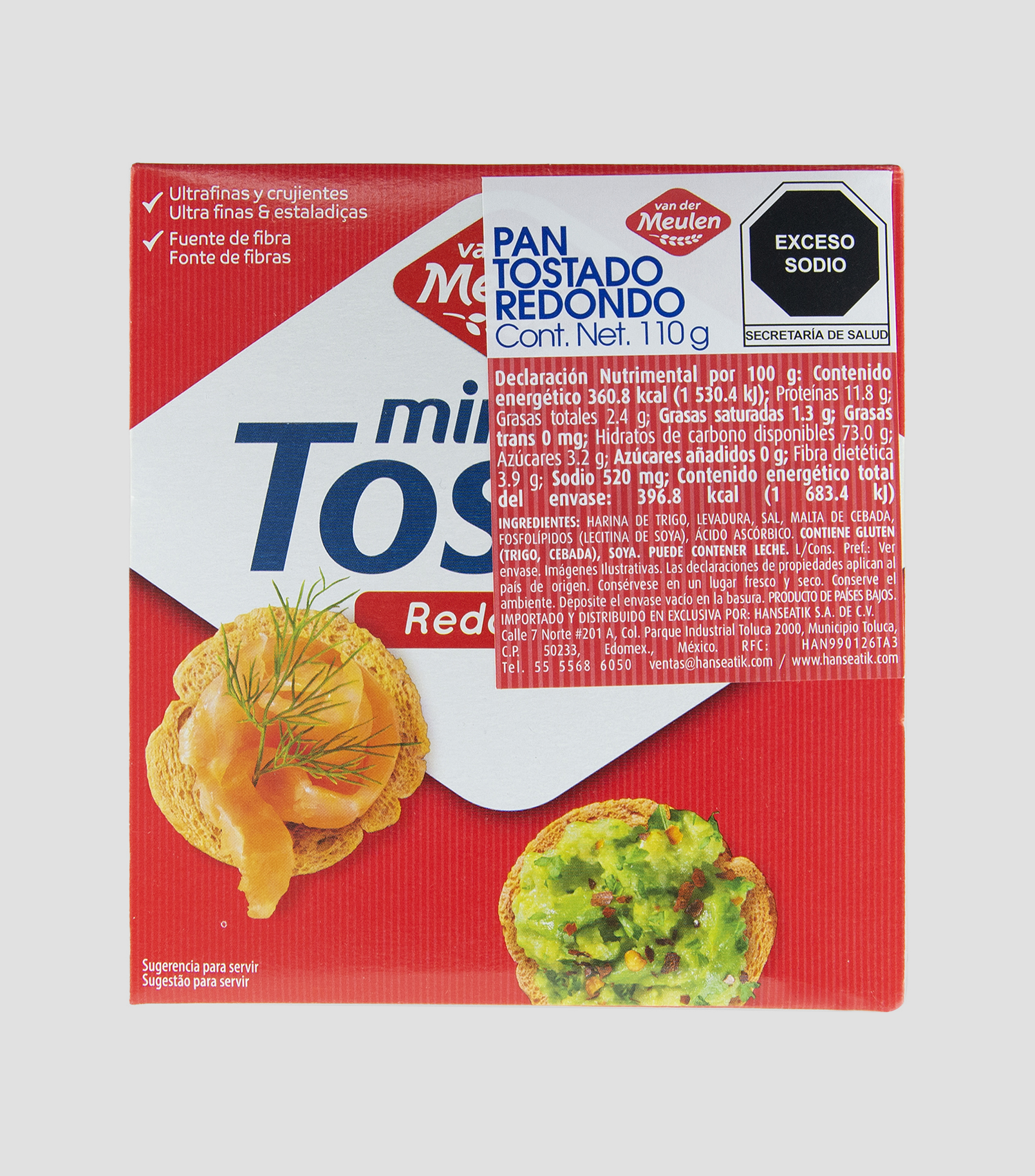 Mini Tostas Melba Redondo, 110 gr