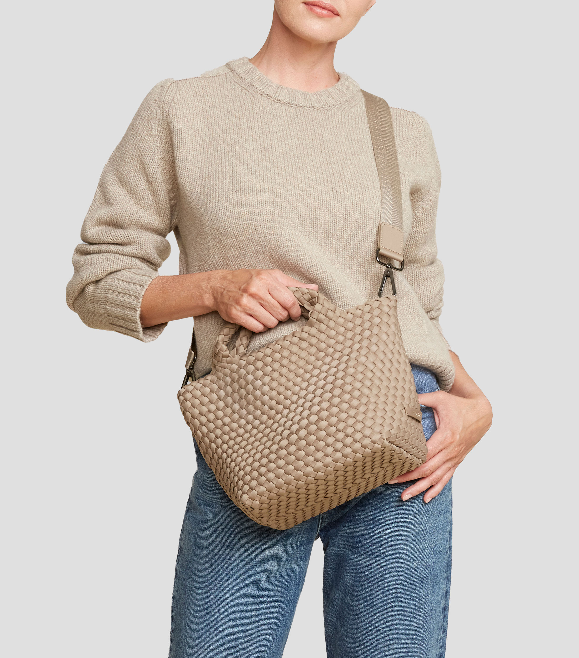 Bolsa tote cashmere St. Barths texturizada Mujer