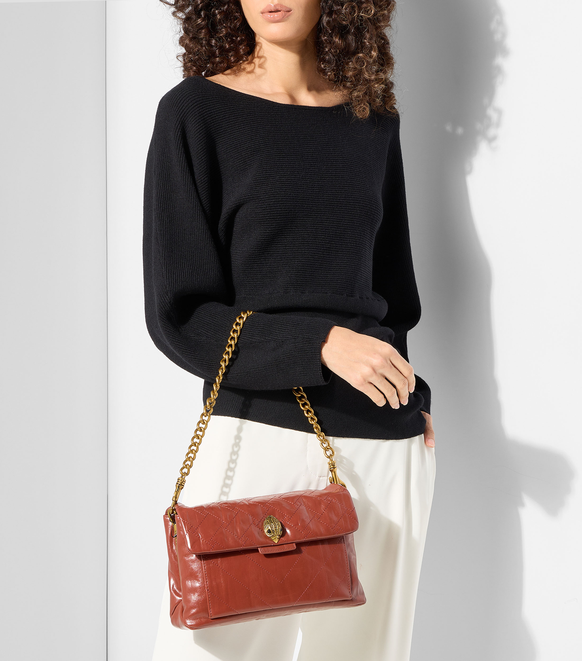 Bolsa shoulder en piel Kensington lisa Mujer