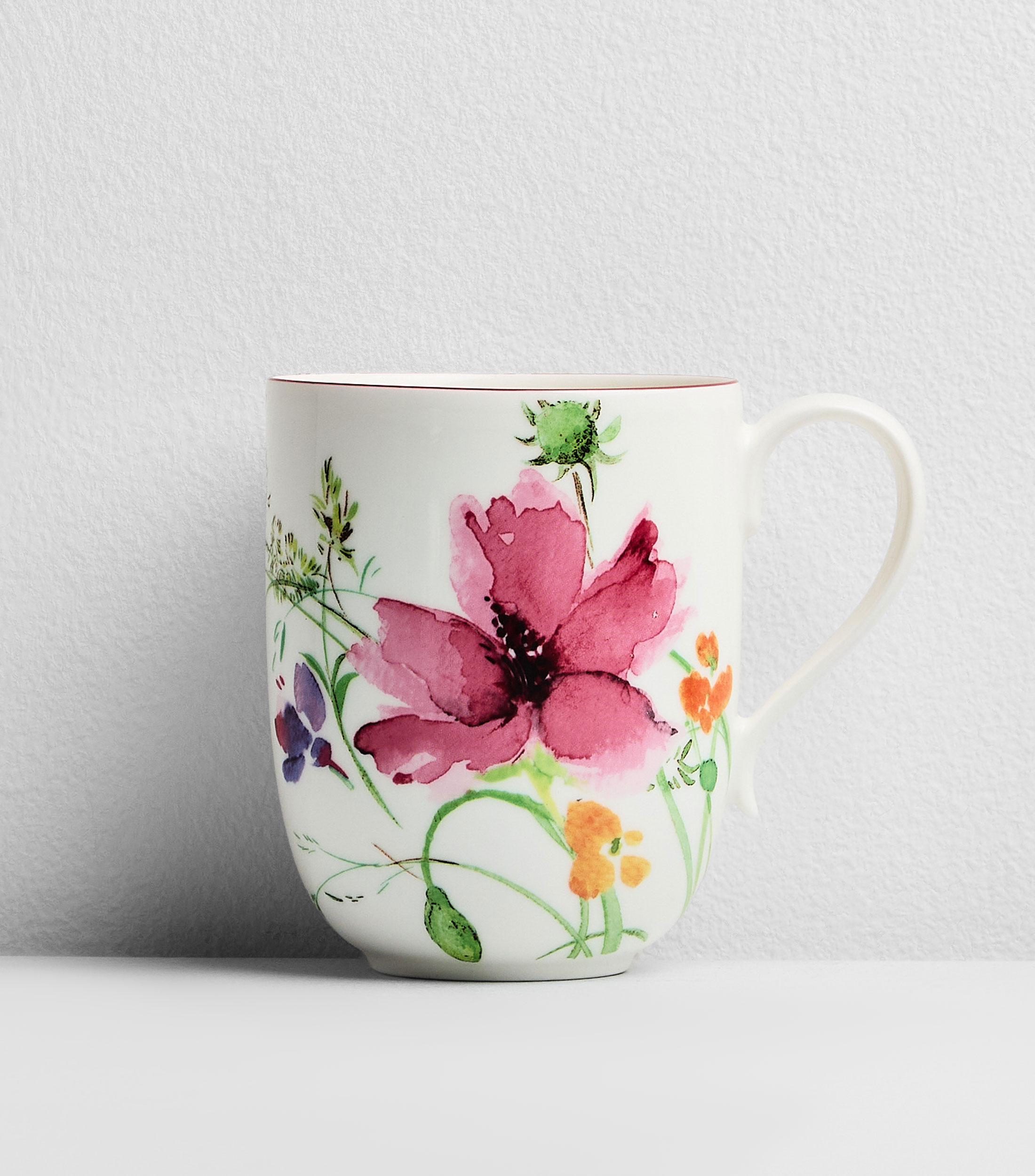 Taza para Cafe con Leche Mariefleur Basic blanca