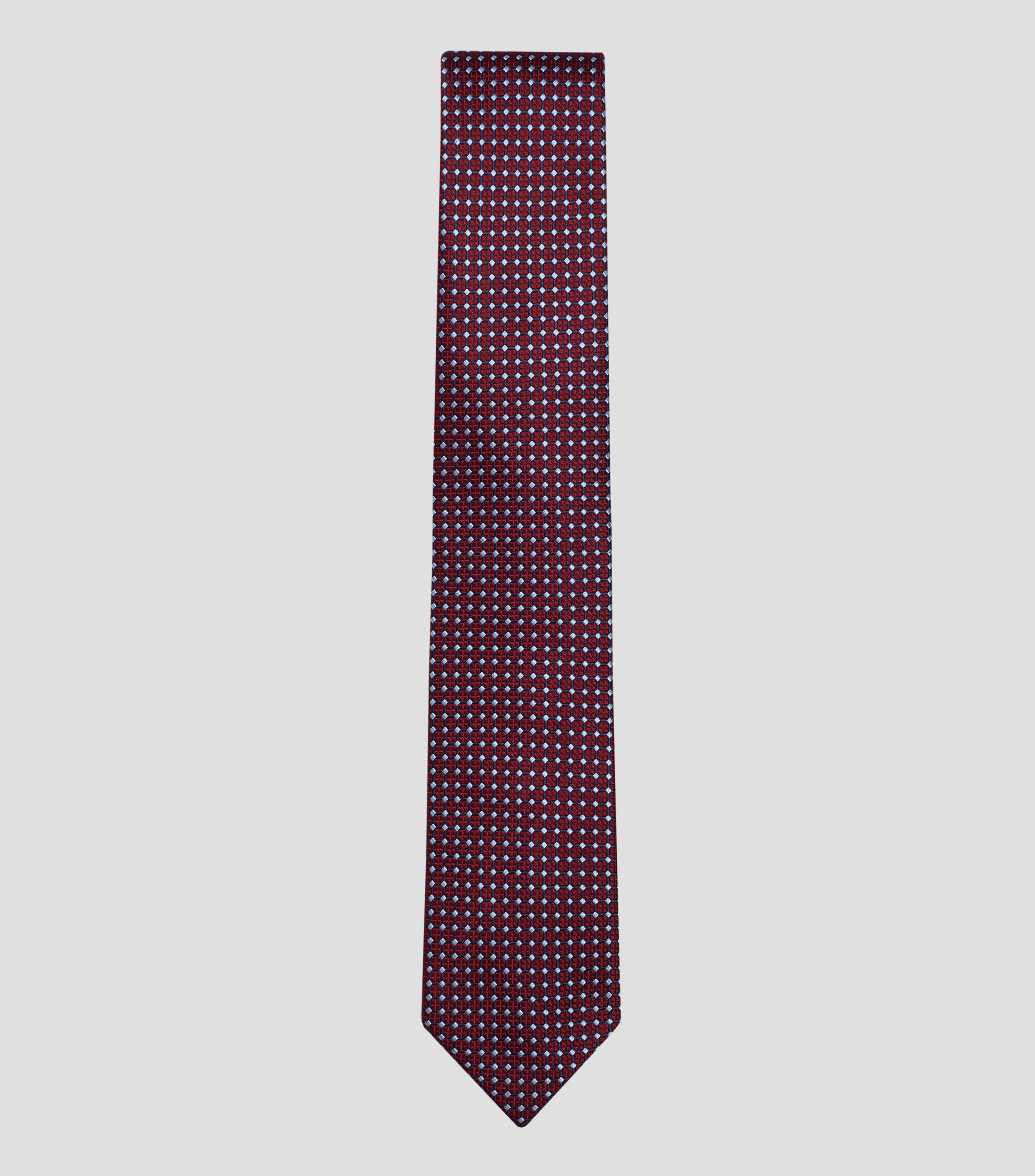 Corbata ancha de seda estampada