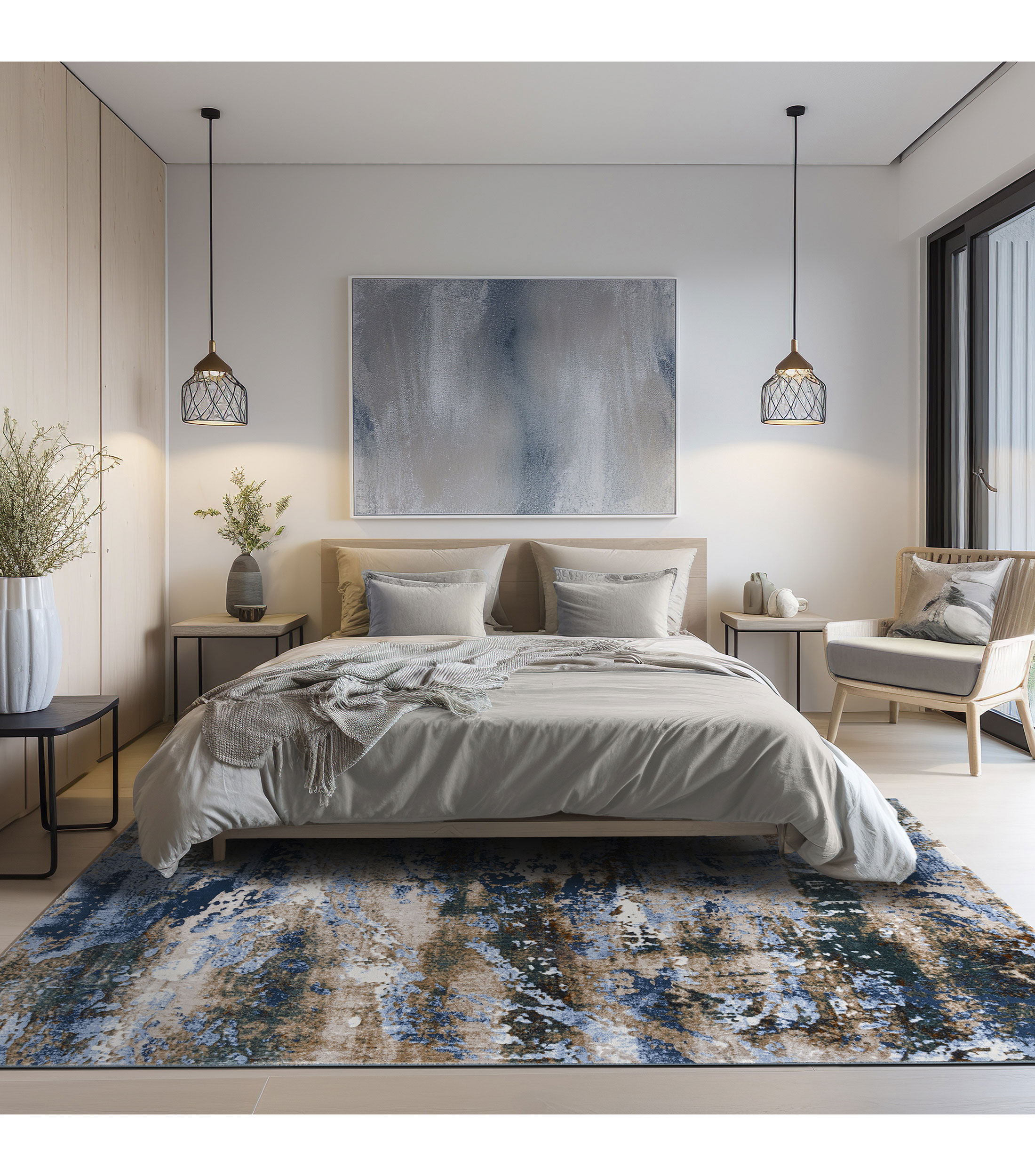 Tapete decorativo Emra en poliester 340 x 240 cm