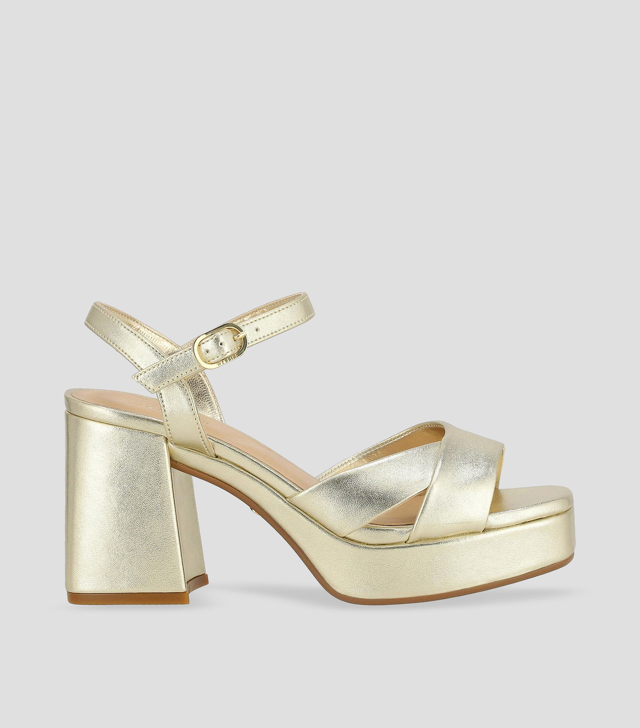 Sandalias con tacón ancho de 7 cm Mujer