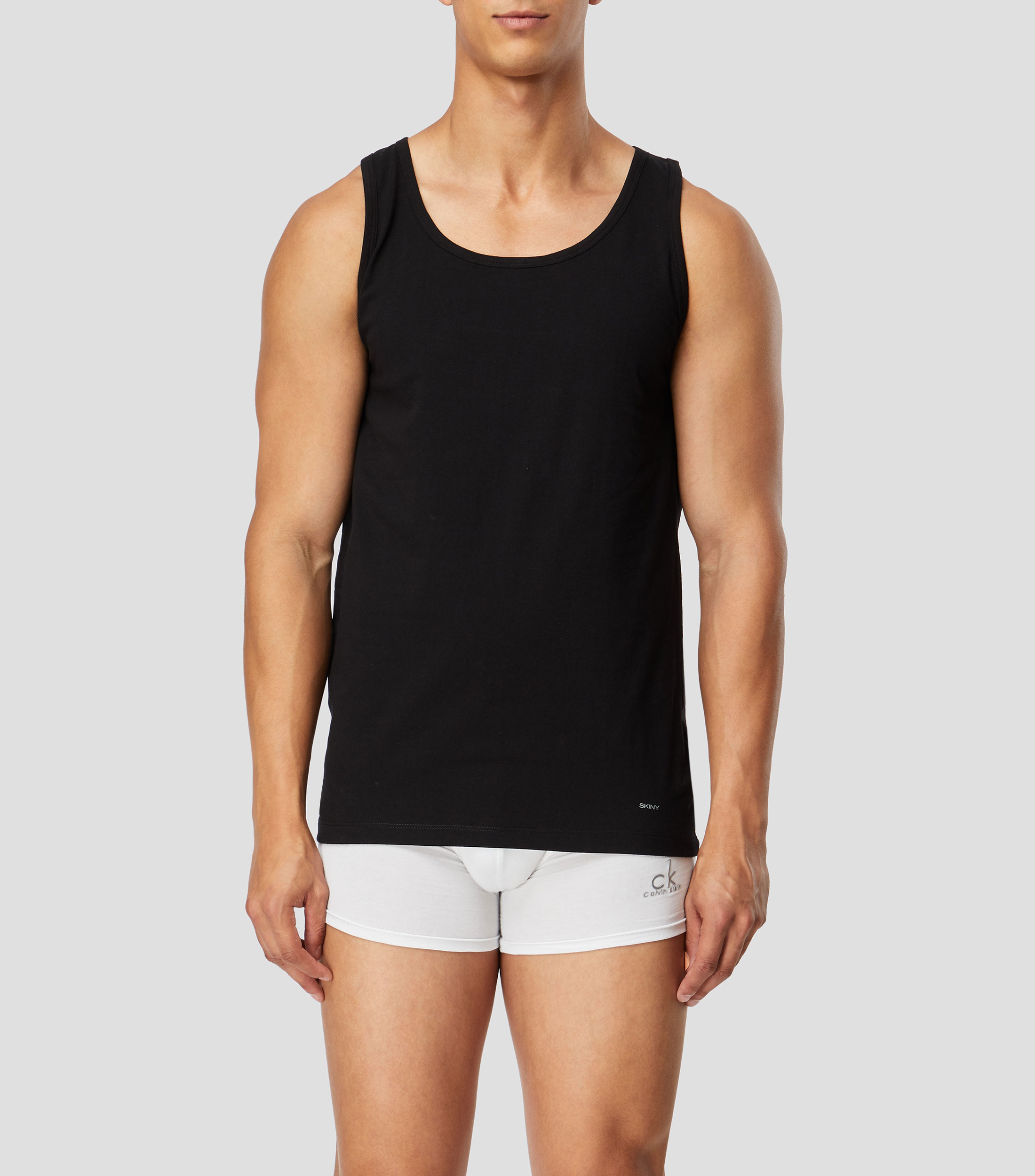 Set 2 playeras de cuello redondo sin mangas Hombre