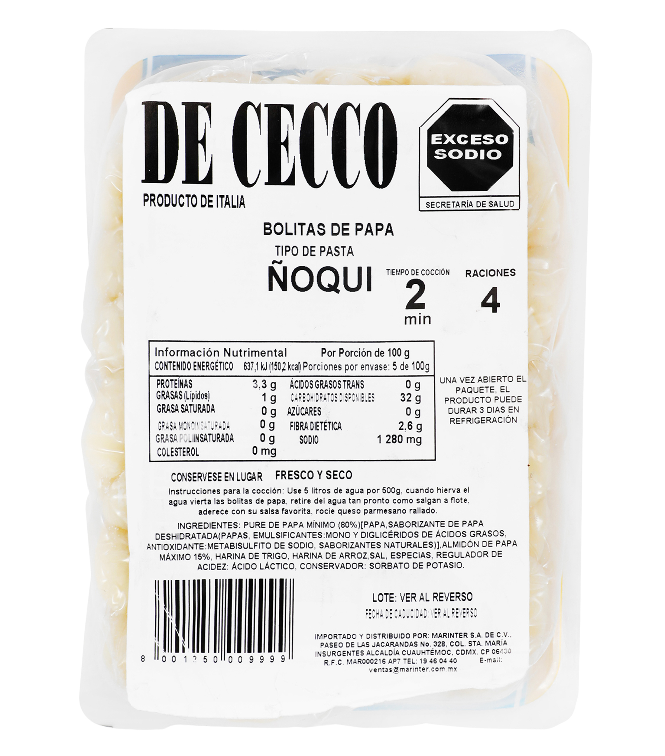 Gnocchi di patate, 500 g