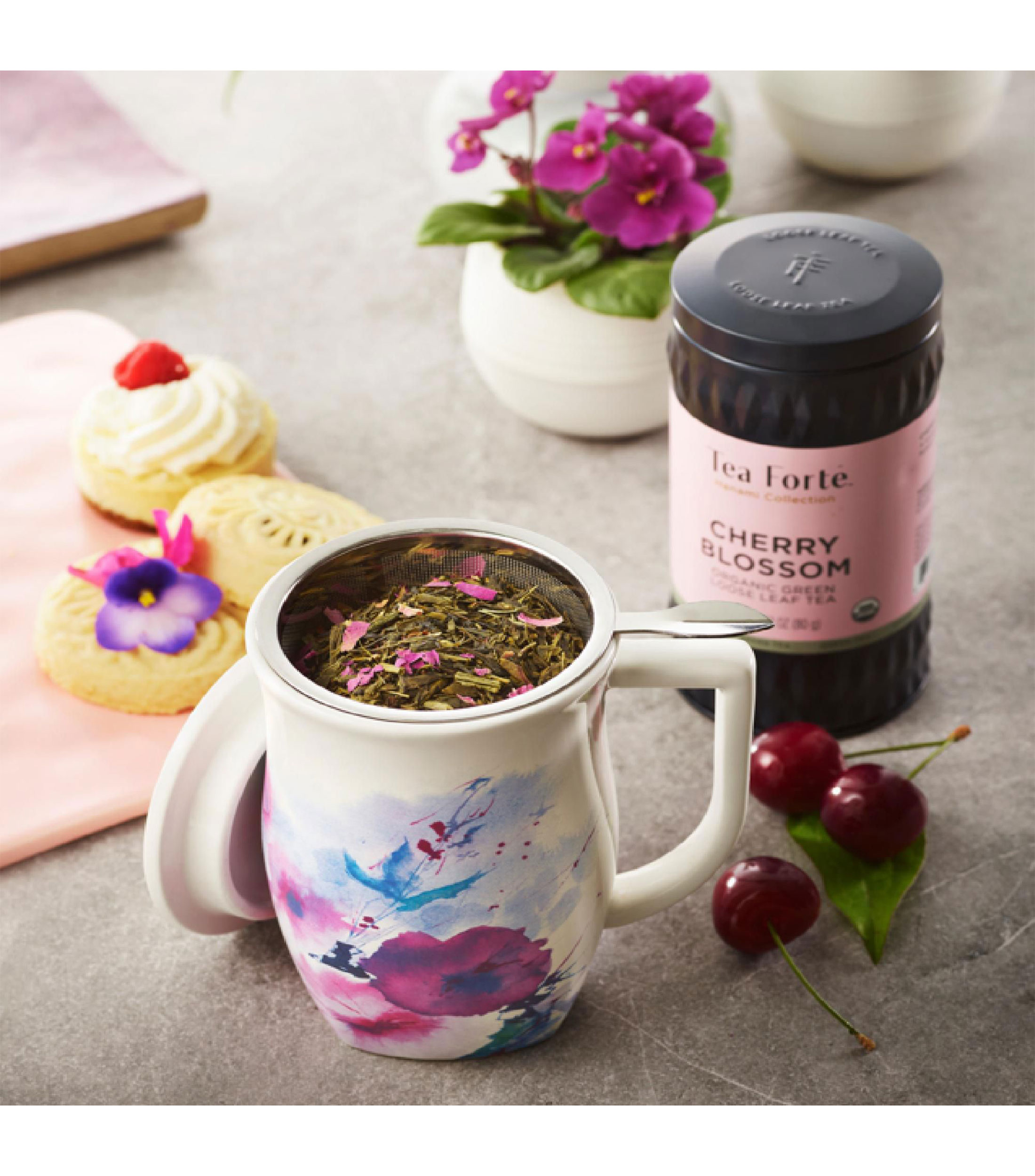 Taza para infusionar Te Fiore Blossom Verbena