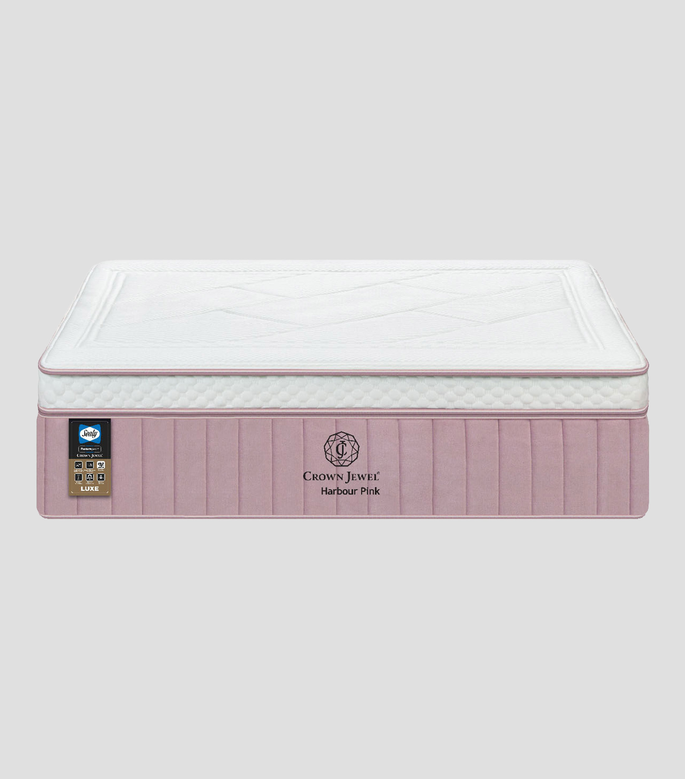Colchón Harbour rosa Queen Size