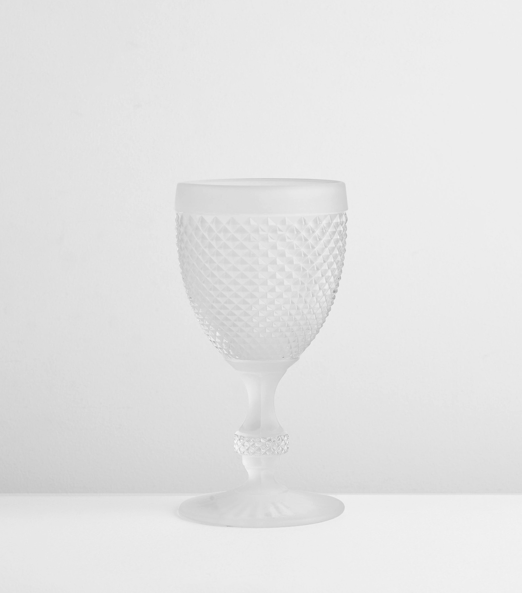 Copa de agua Bicos, blanca