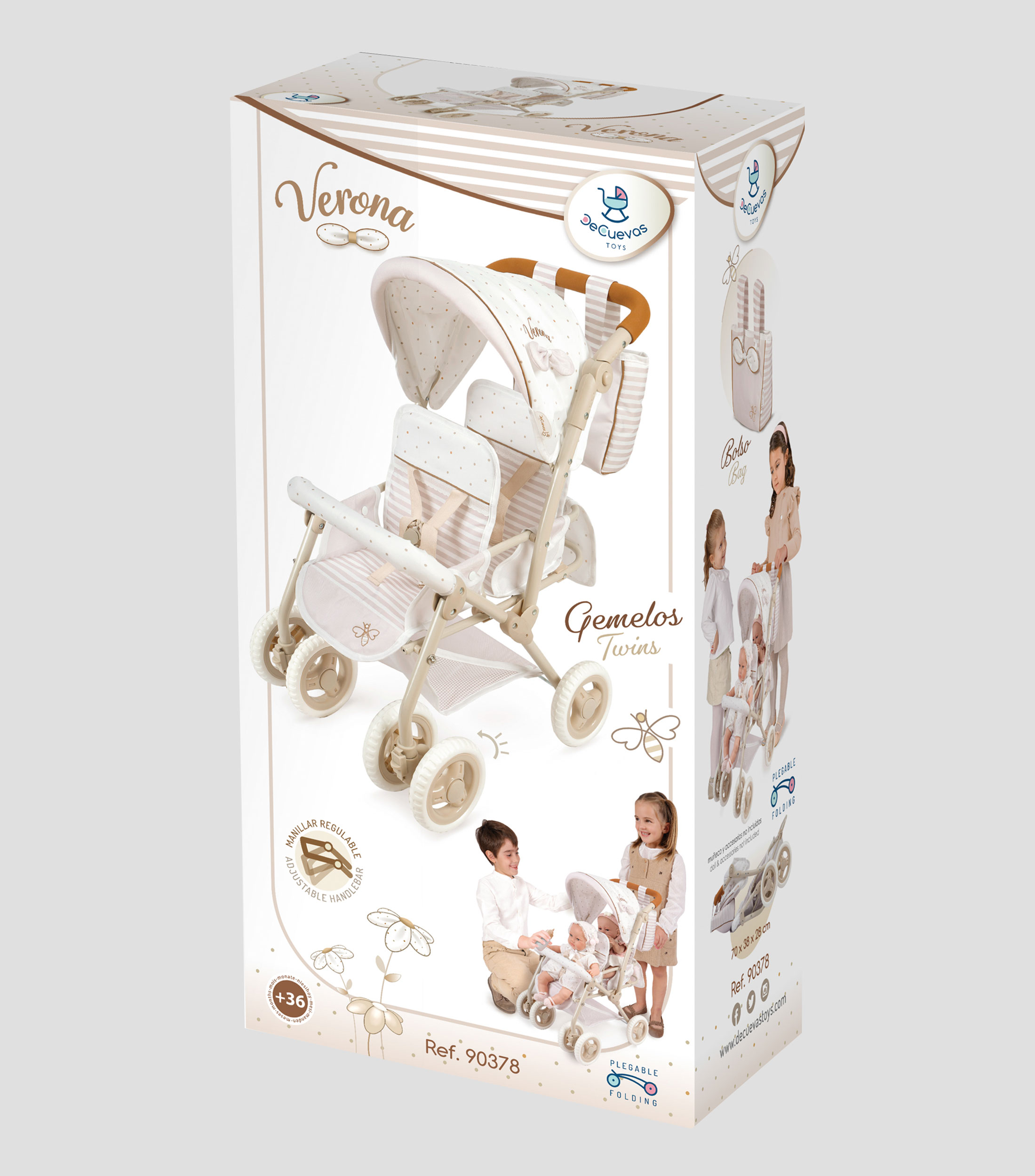 Silla de Muñecas Gemelar Plegable Verona