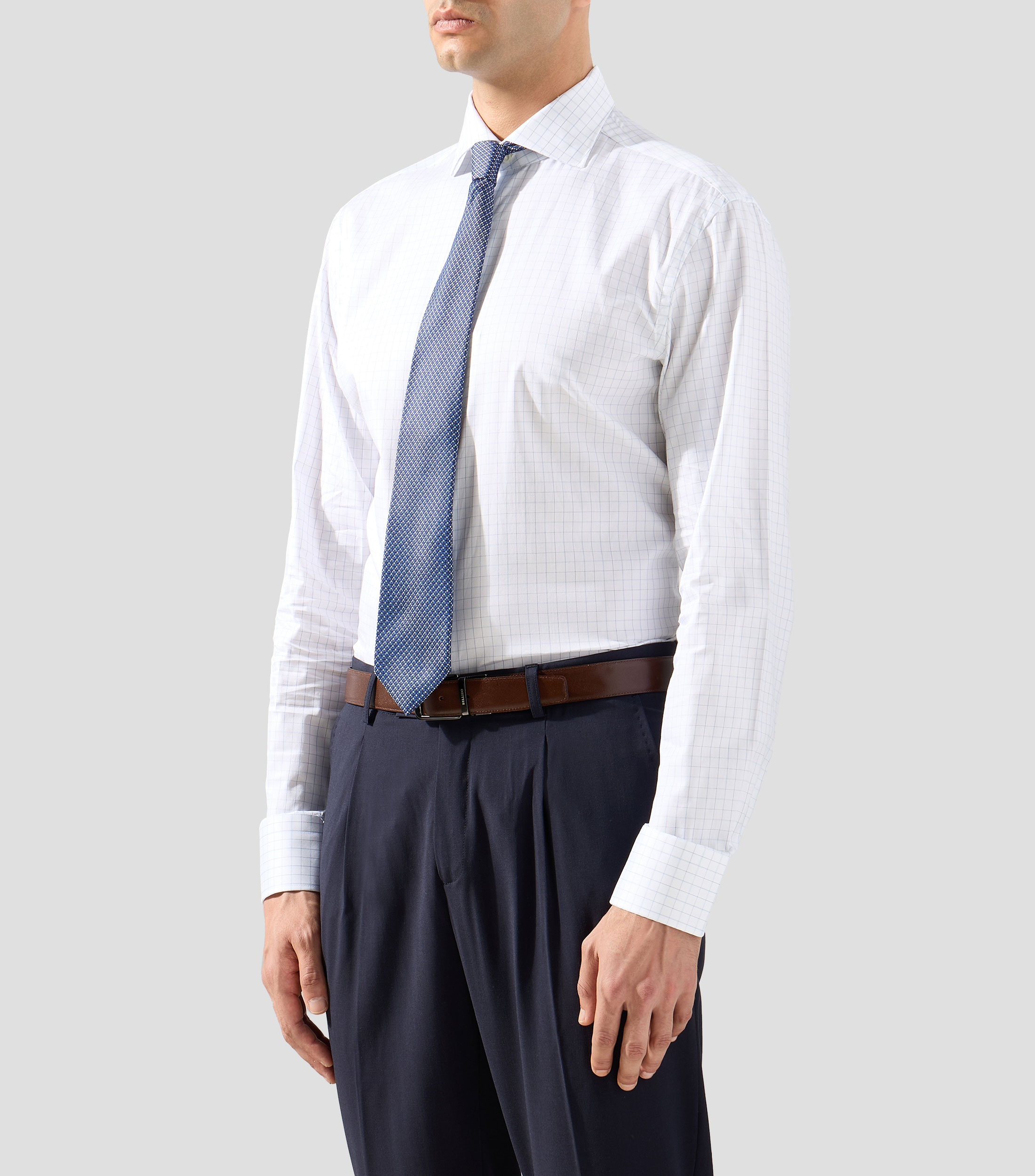Camisa cuadros manga larga Hombre