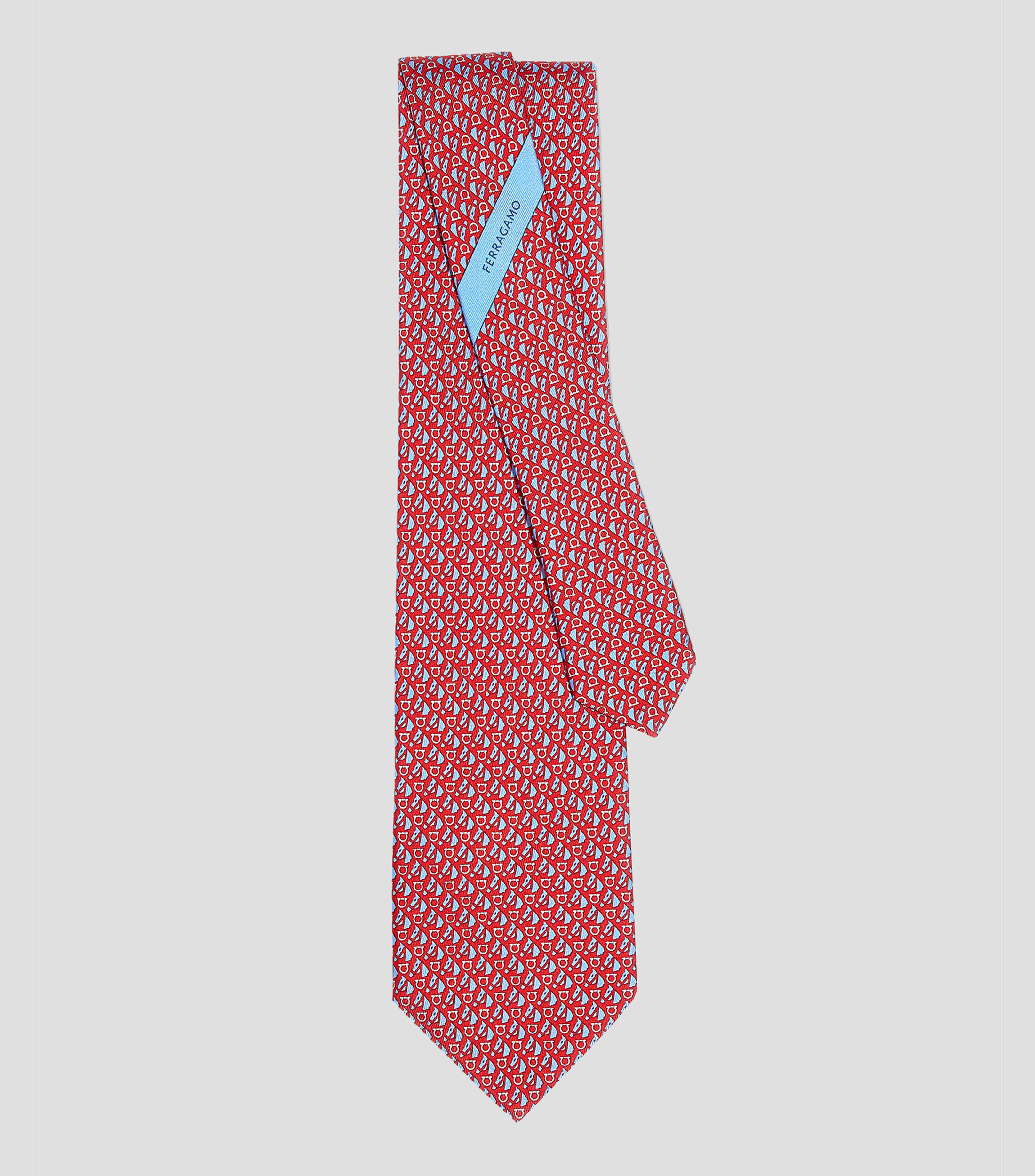 Corbata de seda estampado Ecuestre