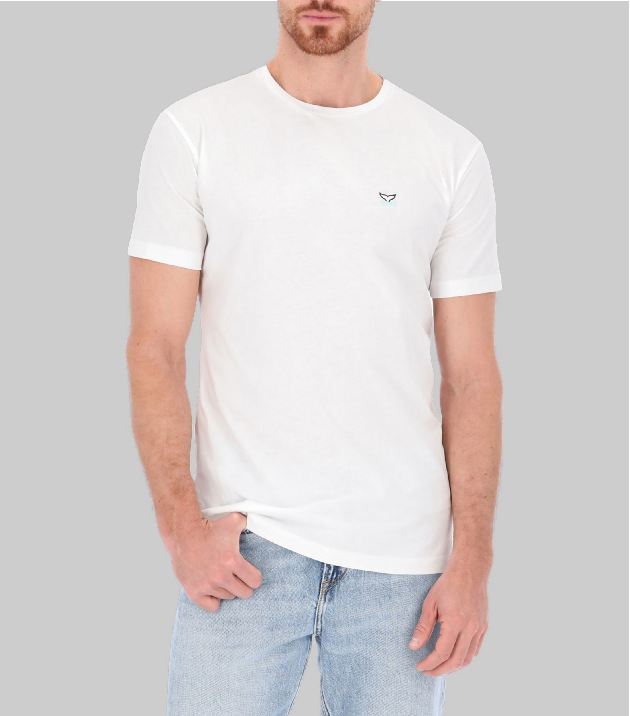 Playera de cuello redondo con manga corta Hombre