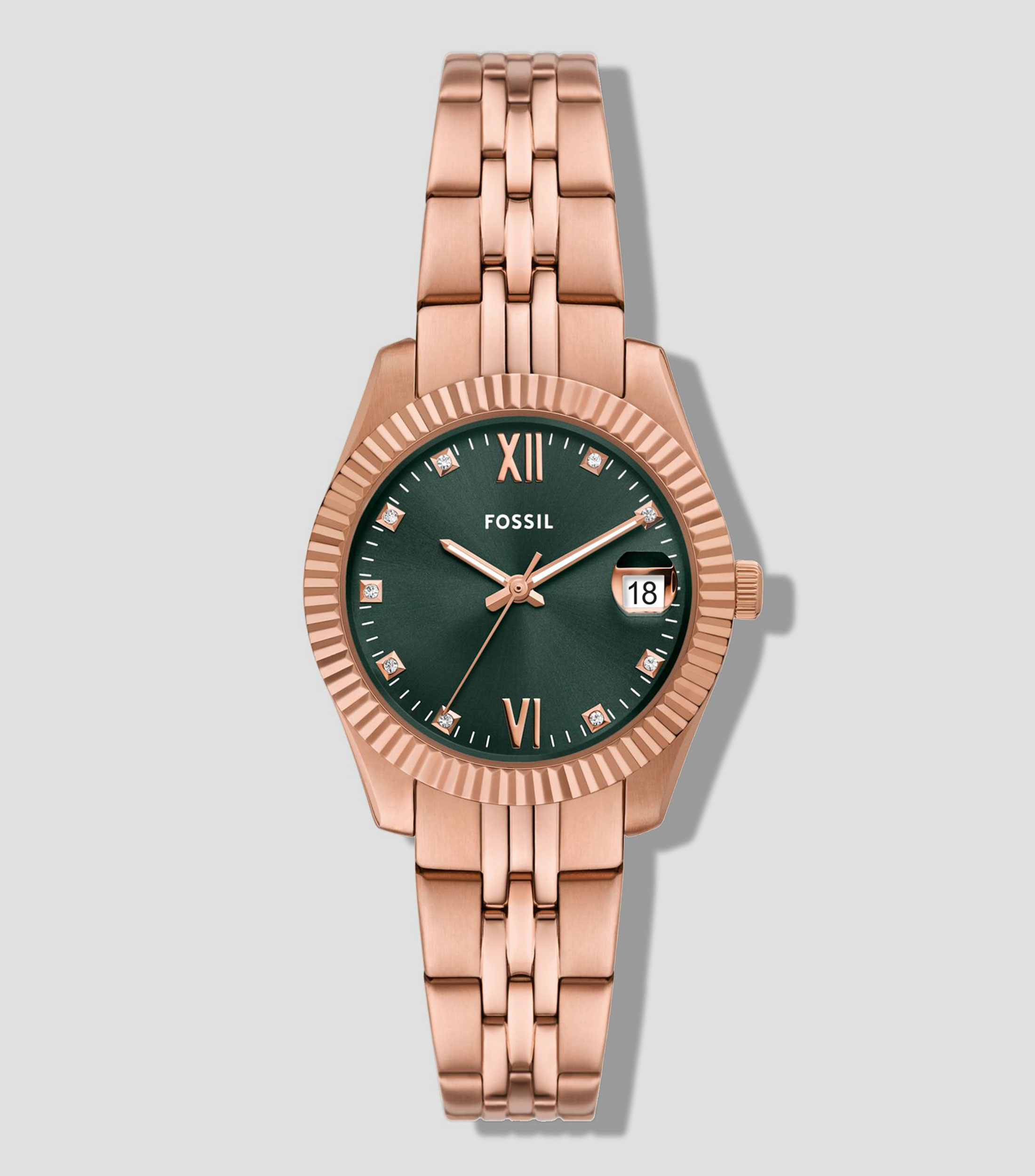 Reloj para Mujer Scarlette Casual, Oro Rosa, Verde
