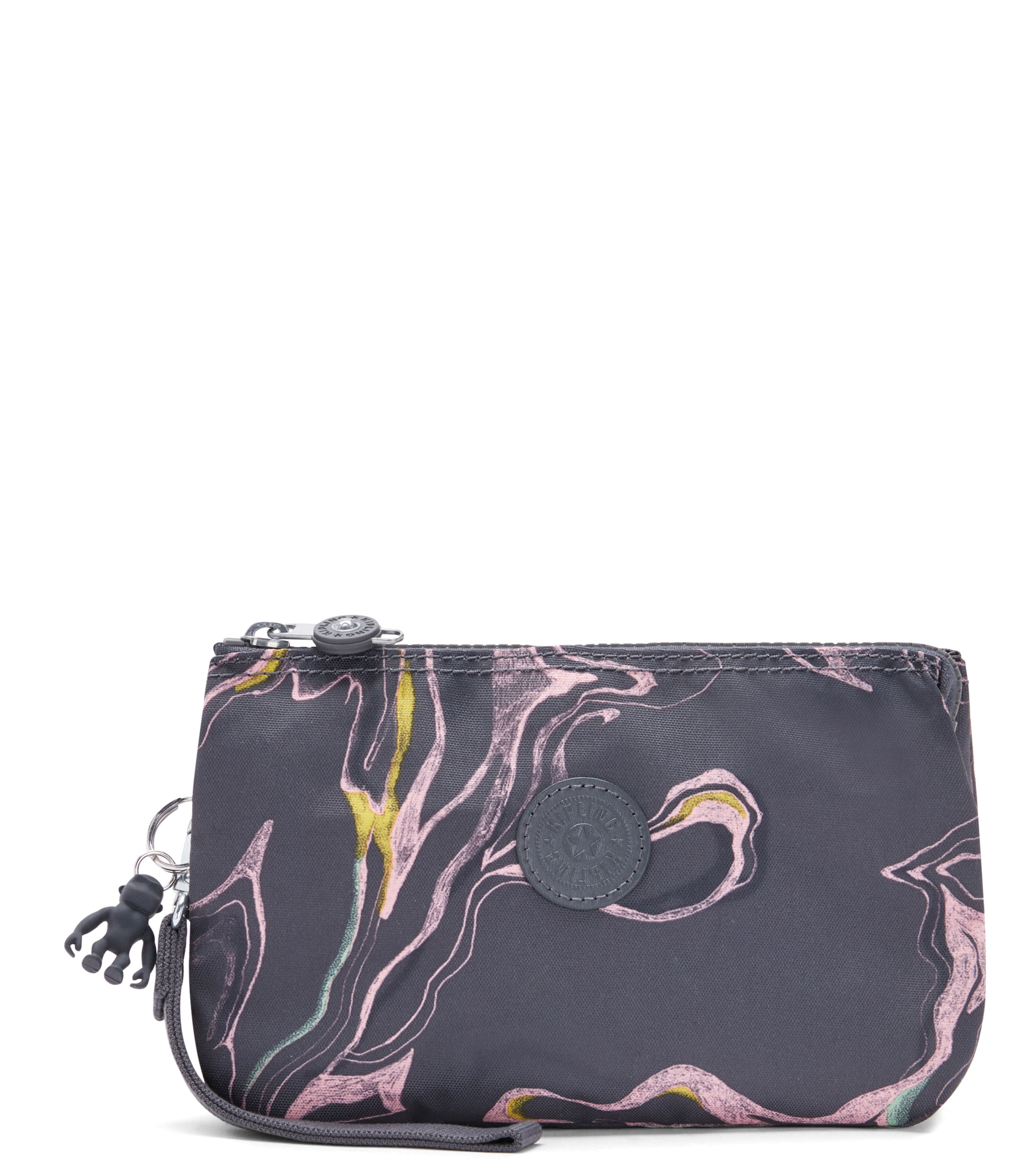 Kipling Creativity S: Pochette Portadocumenti In Nylon Resistente All'Acqua, Grigia, Con Portachiavi Scimmia - 4
