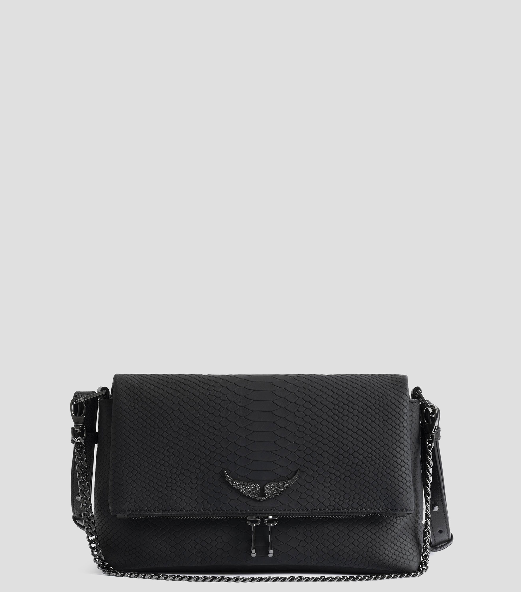 Bolsa crossbody en piel Rock II animalskin Mujer