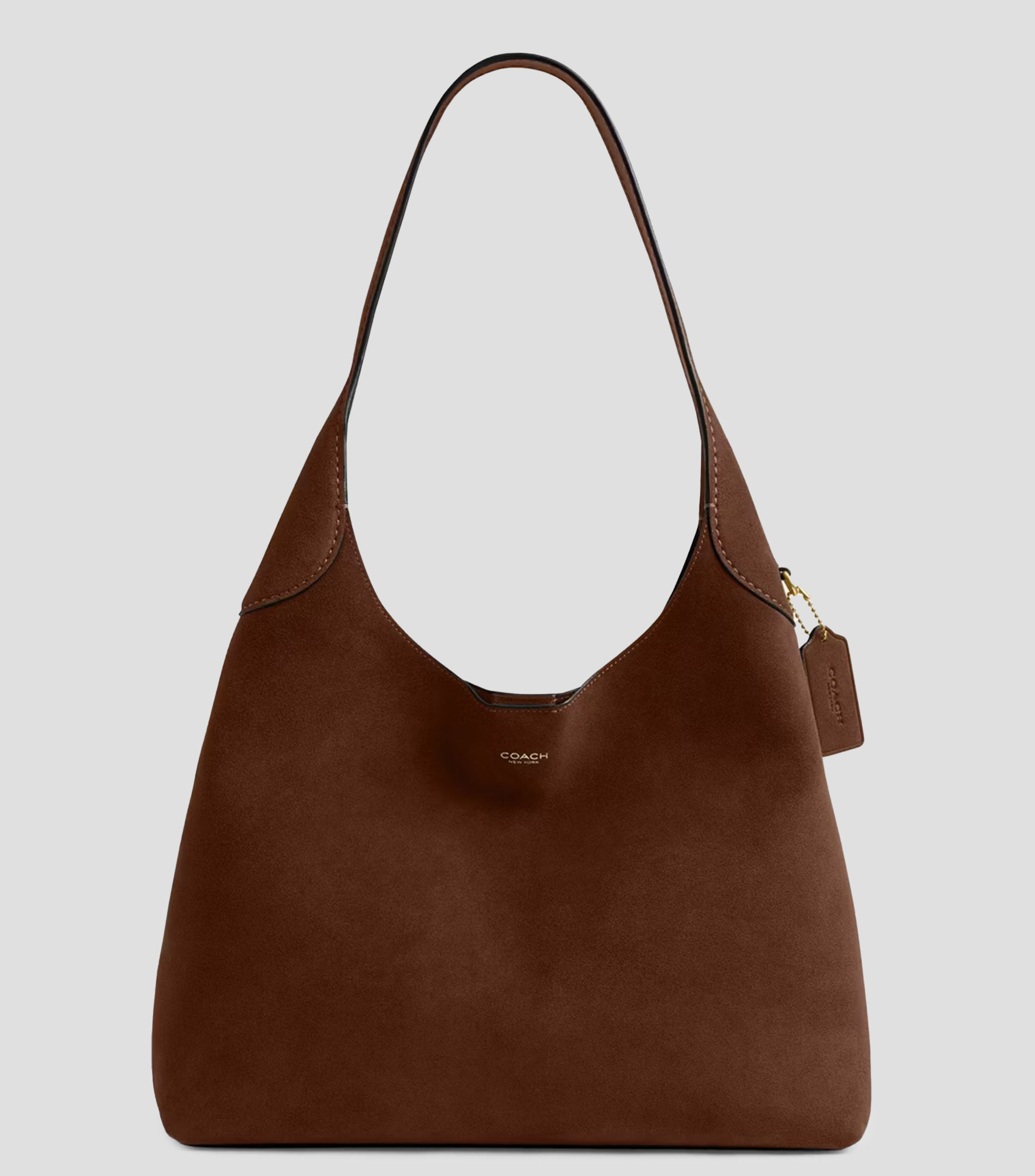 Bolsa shoulder café en piel Brooklyn 34 lisa Mujer