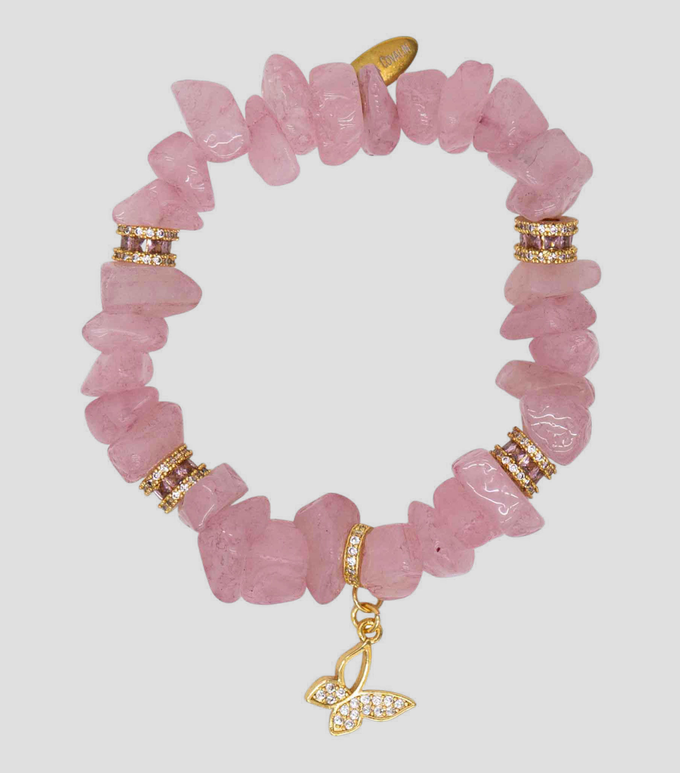 Pulsera cuarzo Mariposa Mujer
