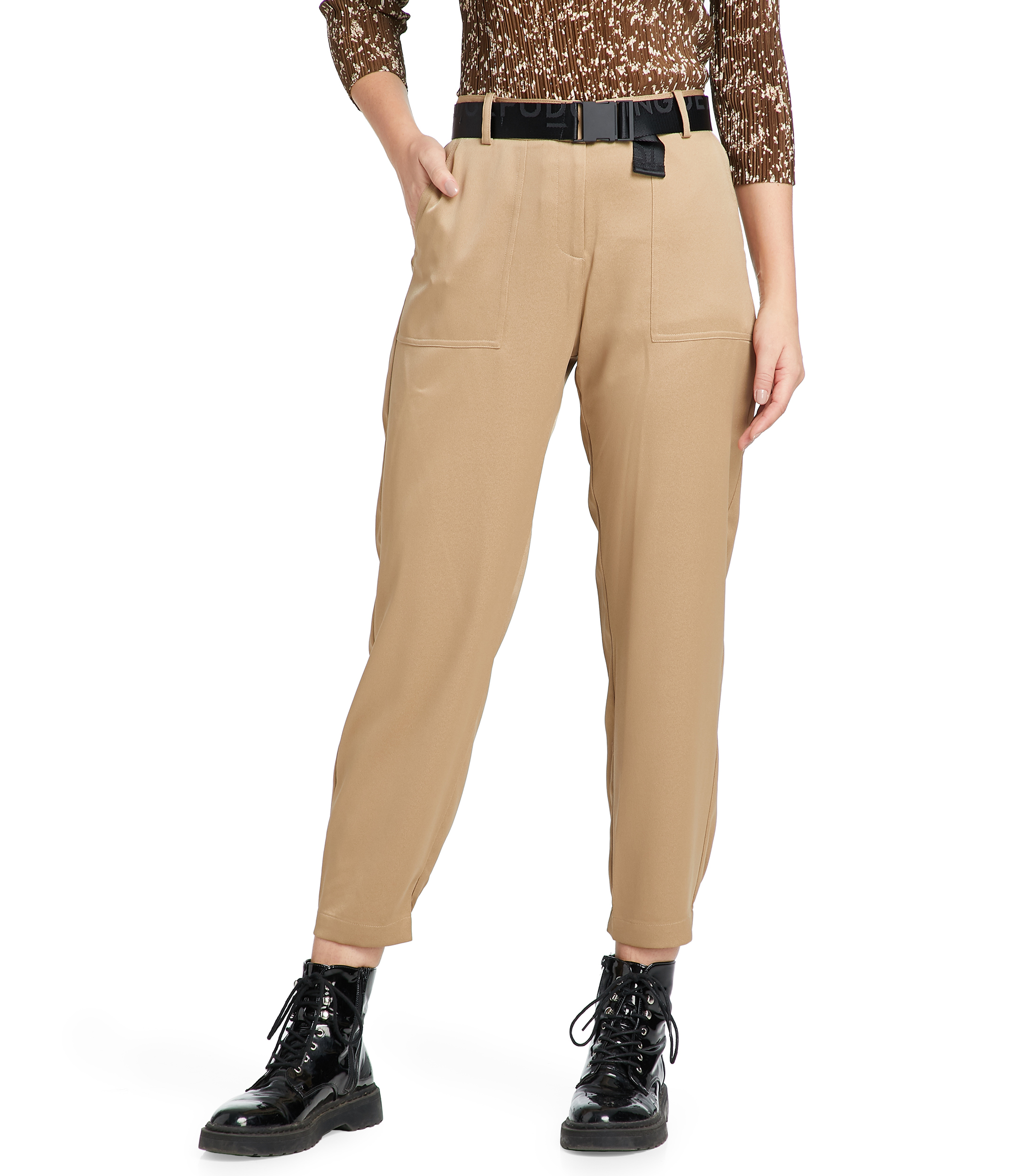 Pantalon Beige Adolfo Dominguez Taille 42 Femme - Coupe Slim, Style Chino, Coton - Occasion Très Bon état