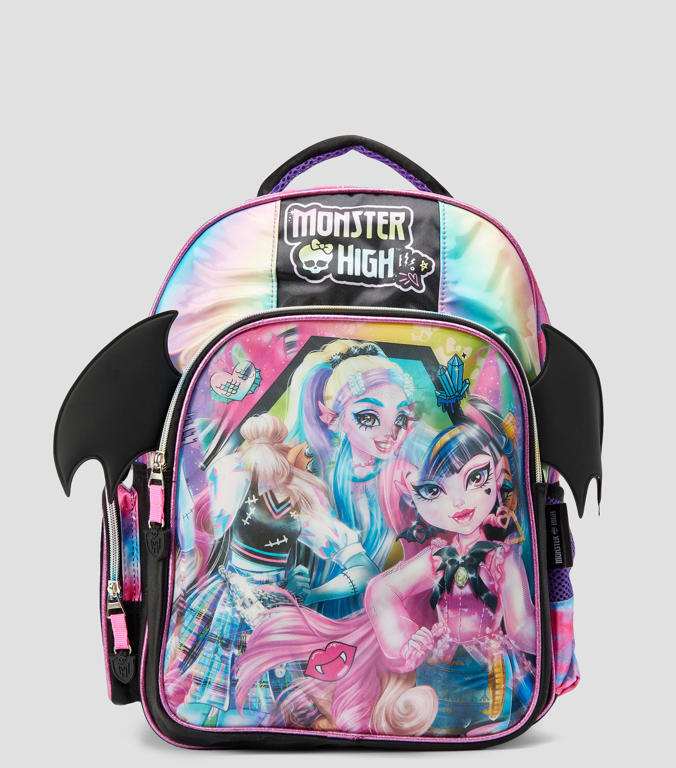 Mochila escolar Monster High Negro y Morado Nina