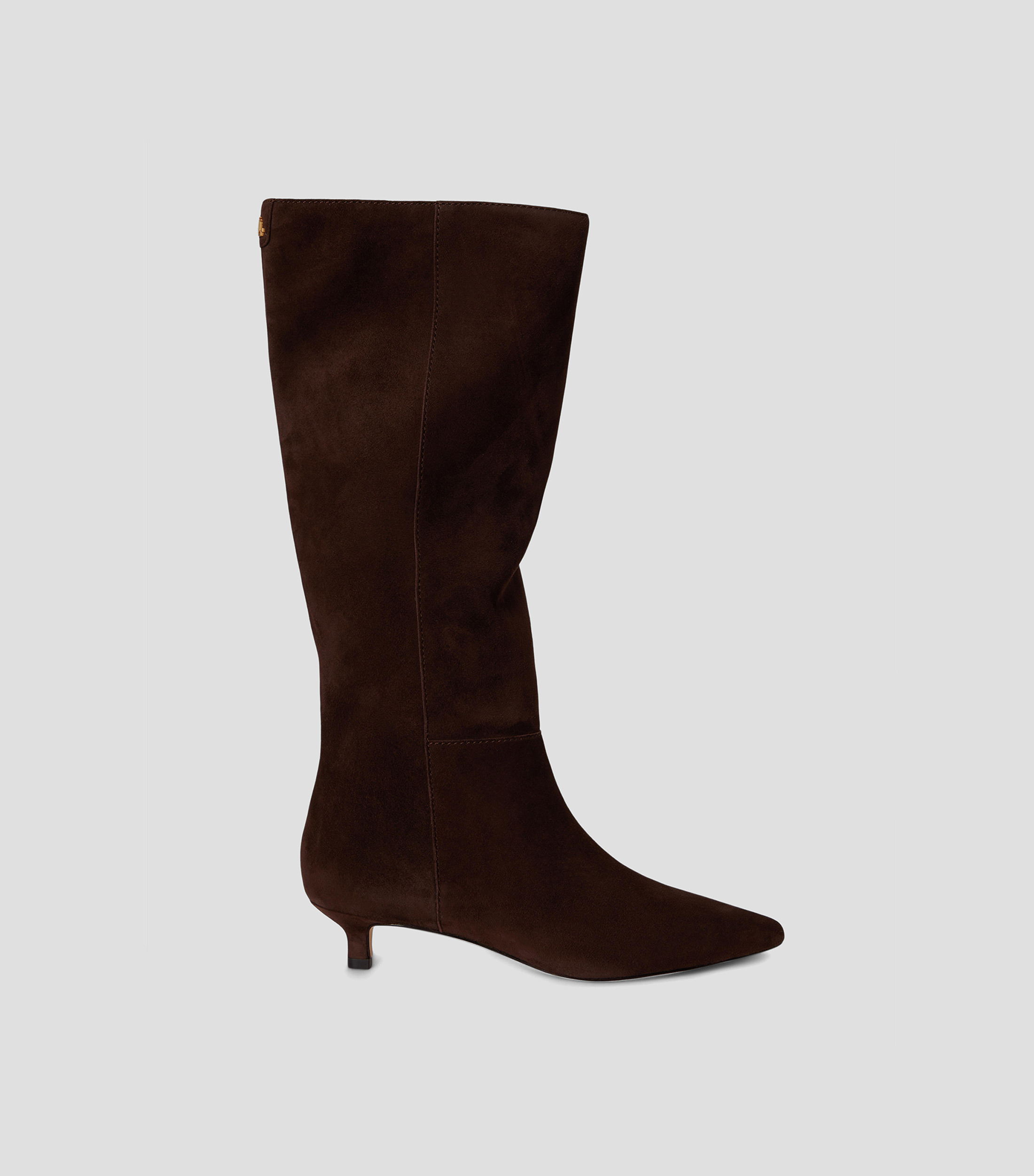 Botas altas con tacón bajo delgado Mujer