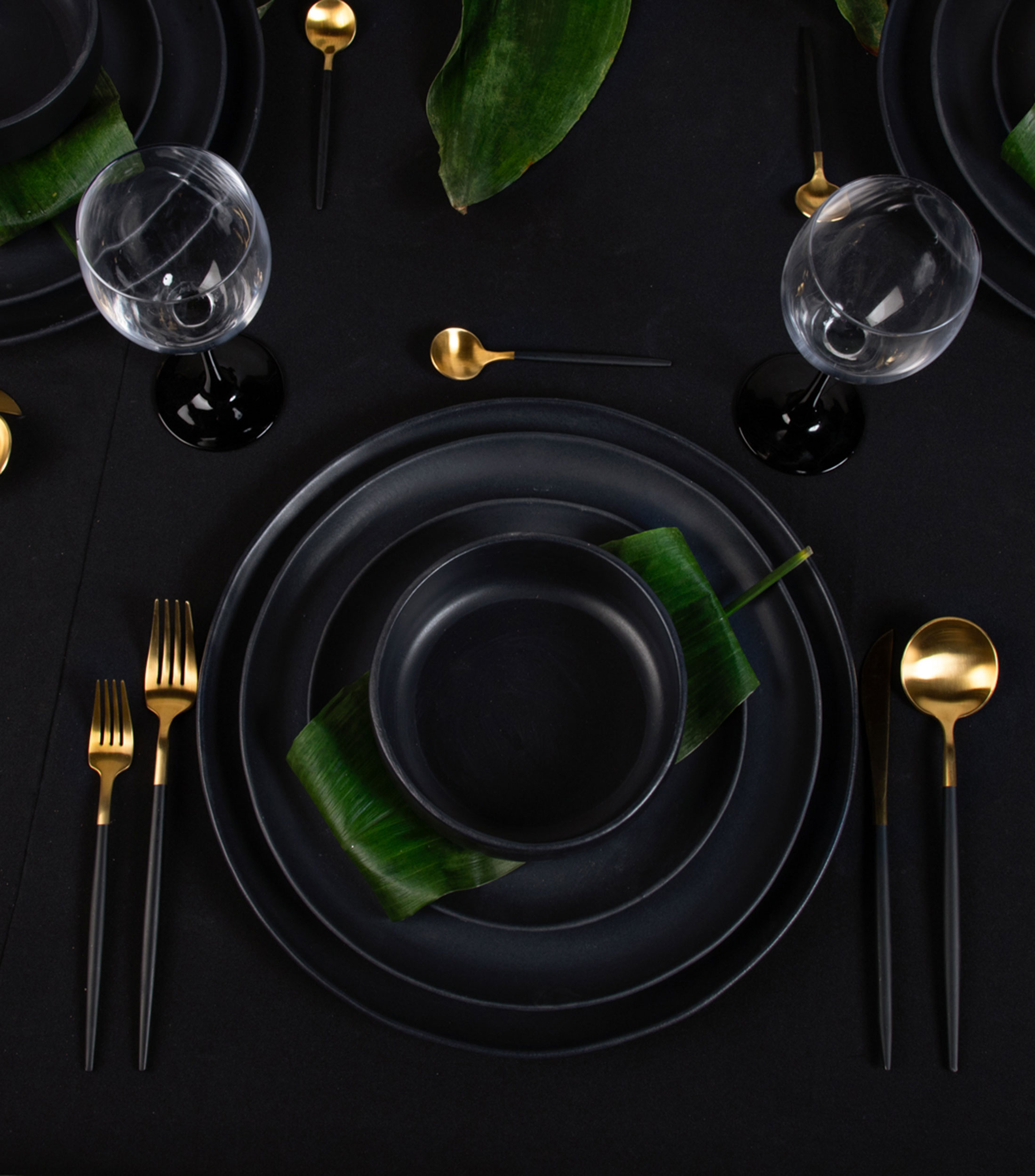 Plato para taza Neo negro