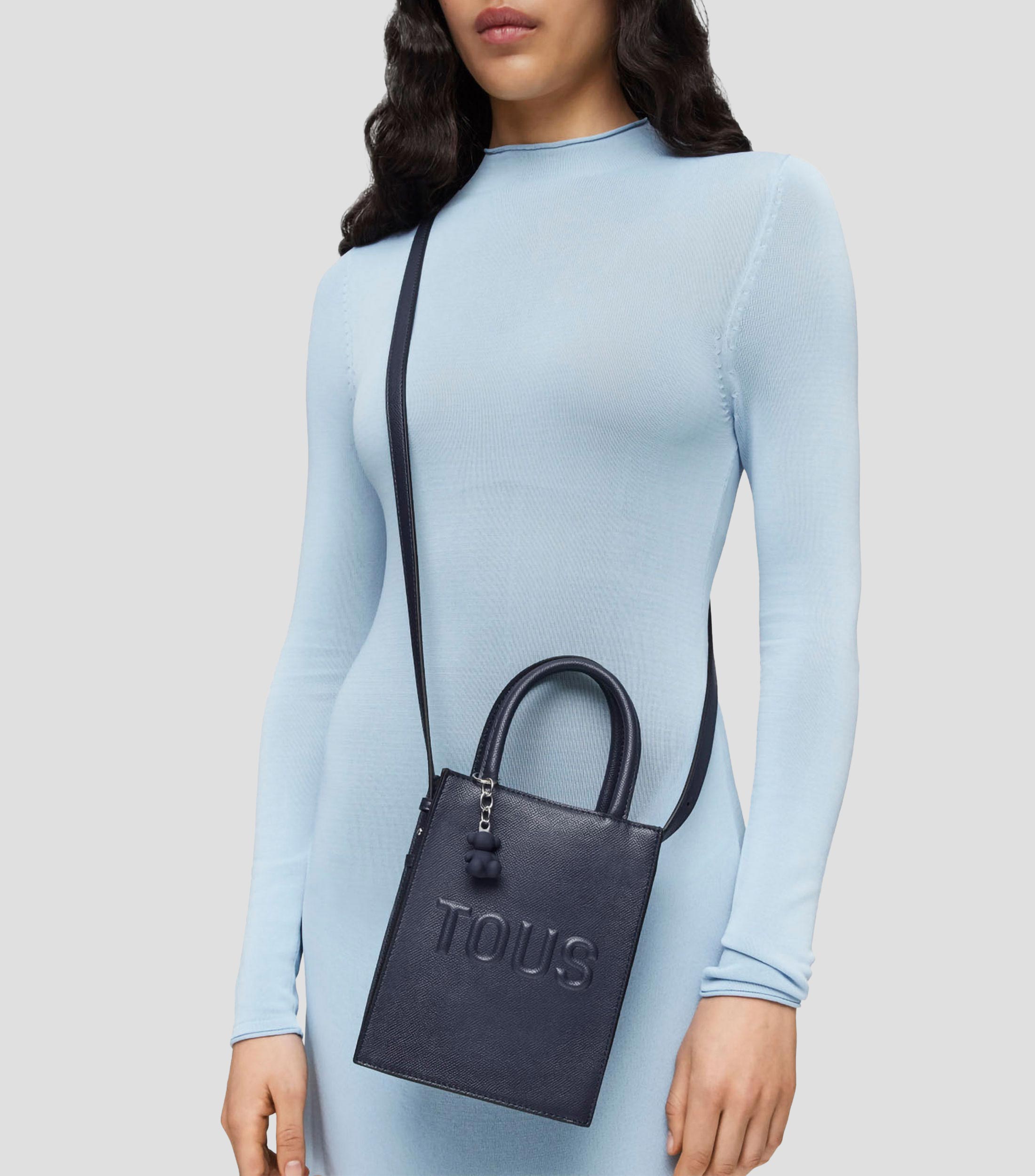 Bolso crossbody azul Brenda con logotipo Mujer