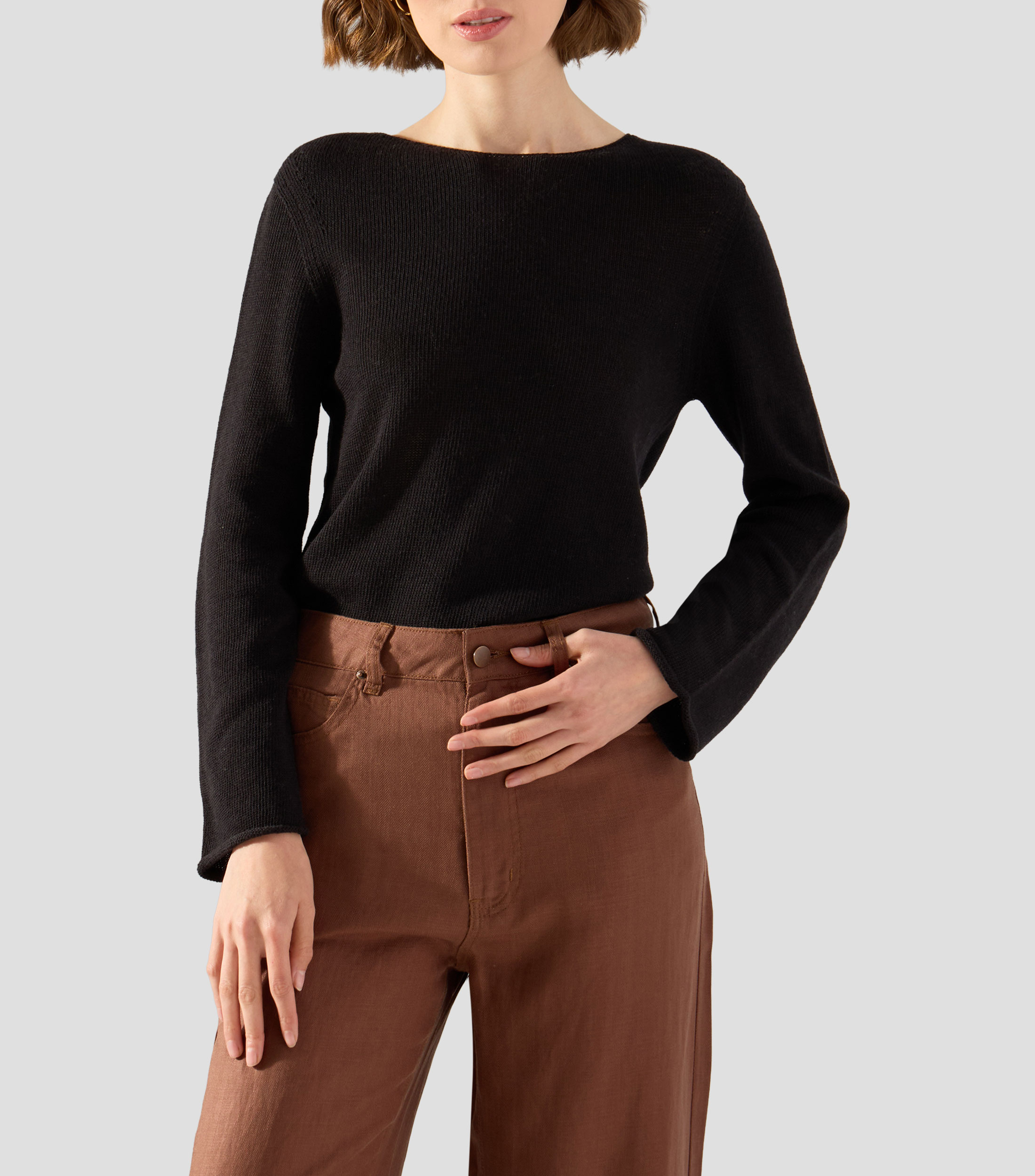 Suéter de cuello redondo Mujer