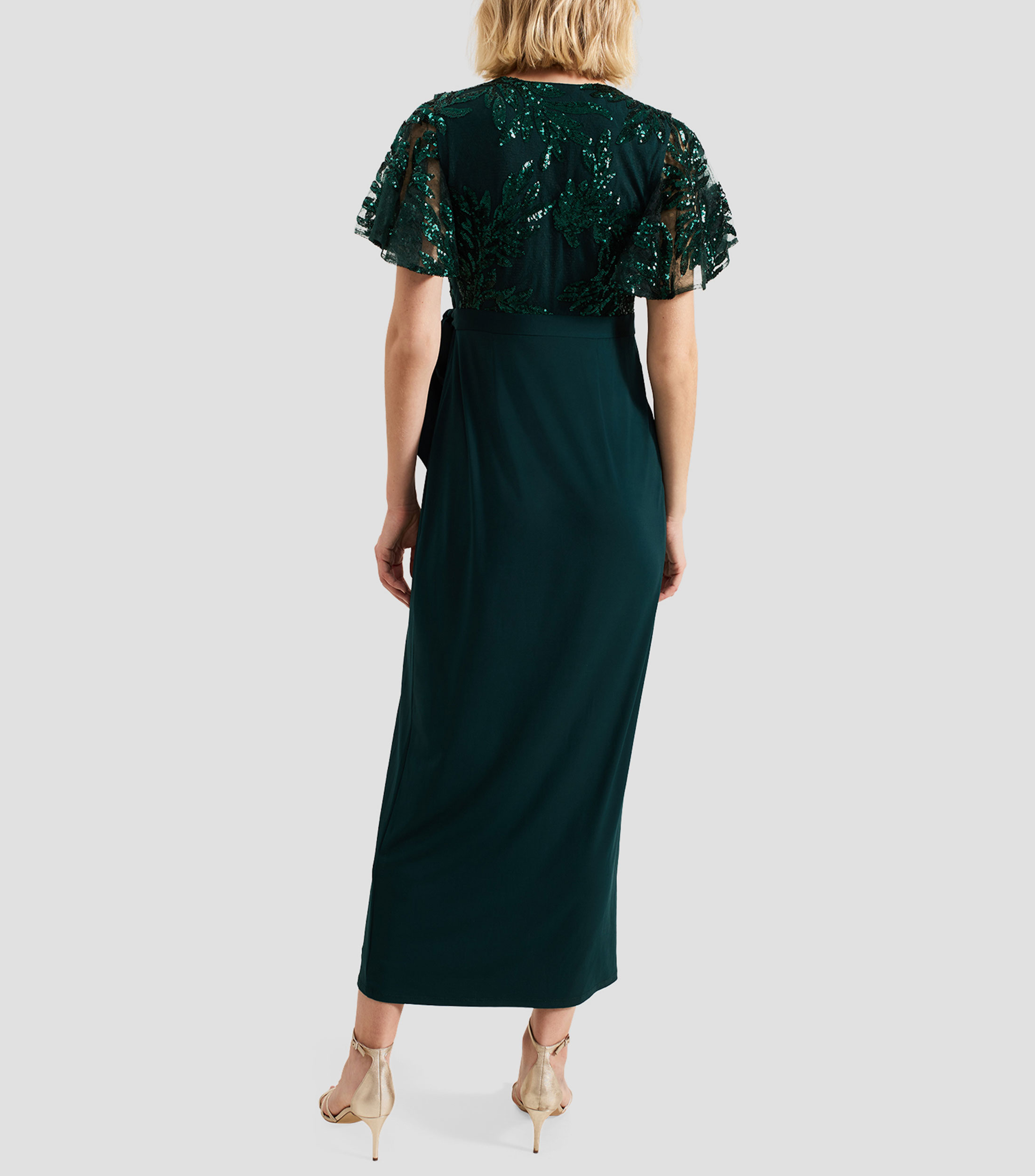 Vestido Midi liso Mujer
