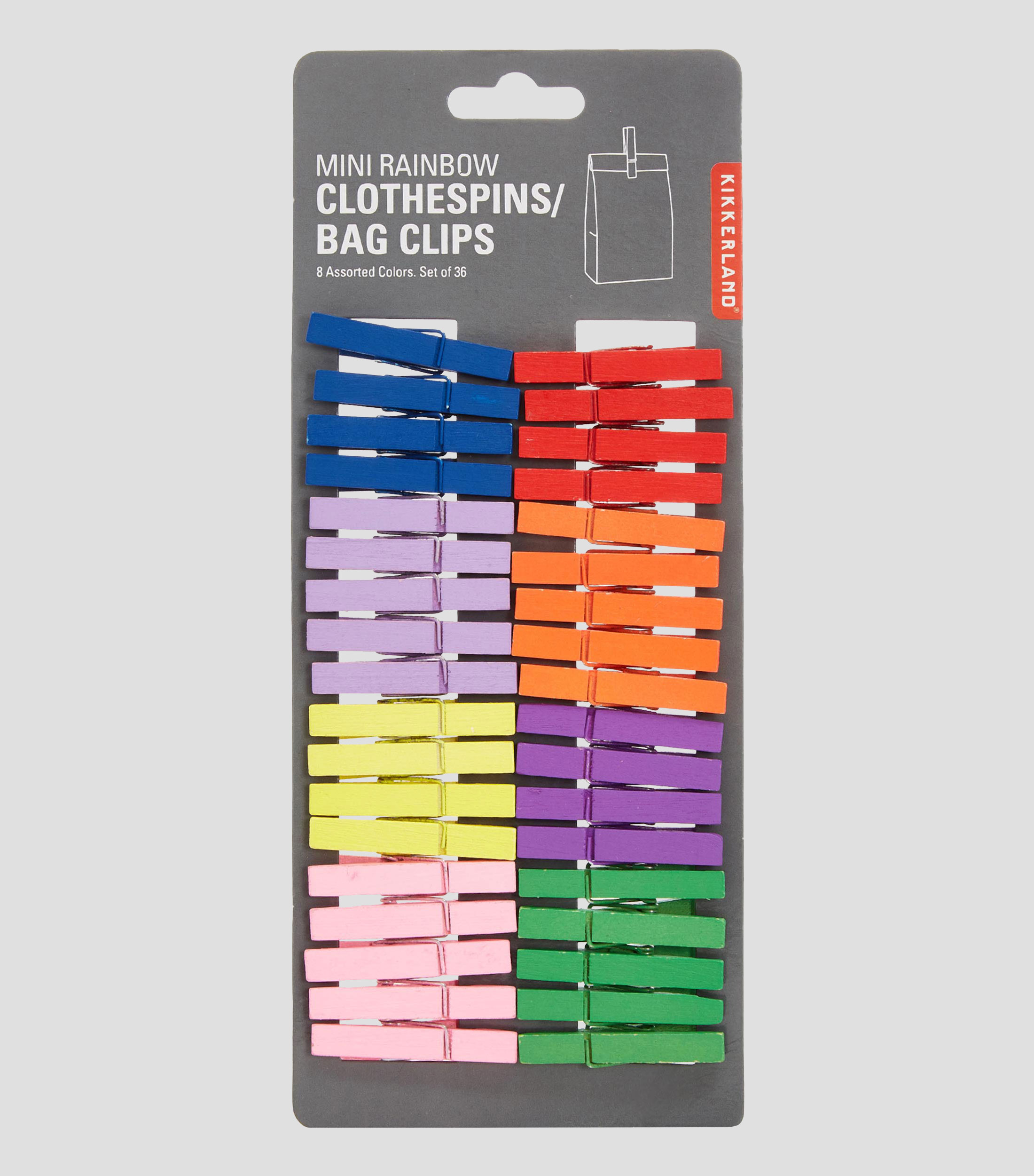 Set 36 mini pinzas en madera