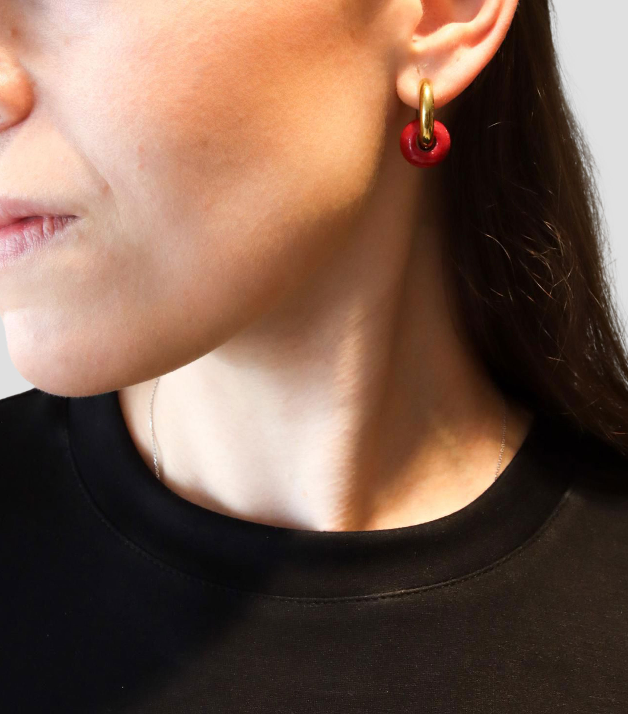 Aretes jade Mujer