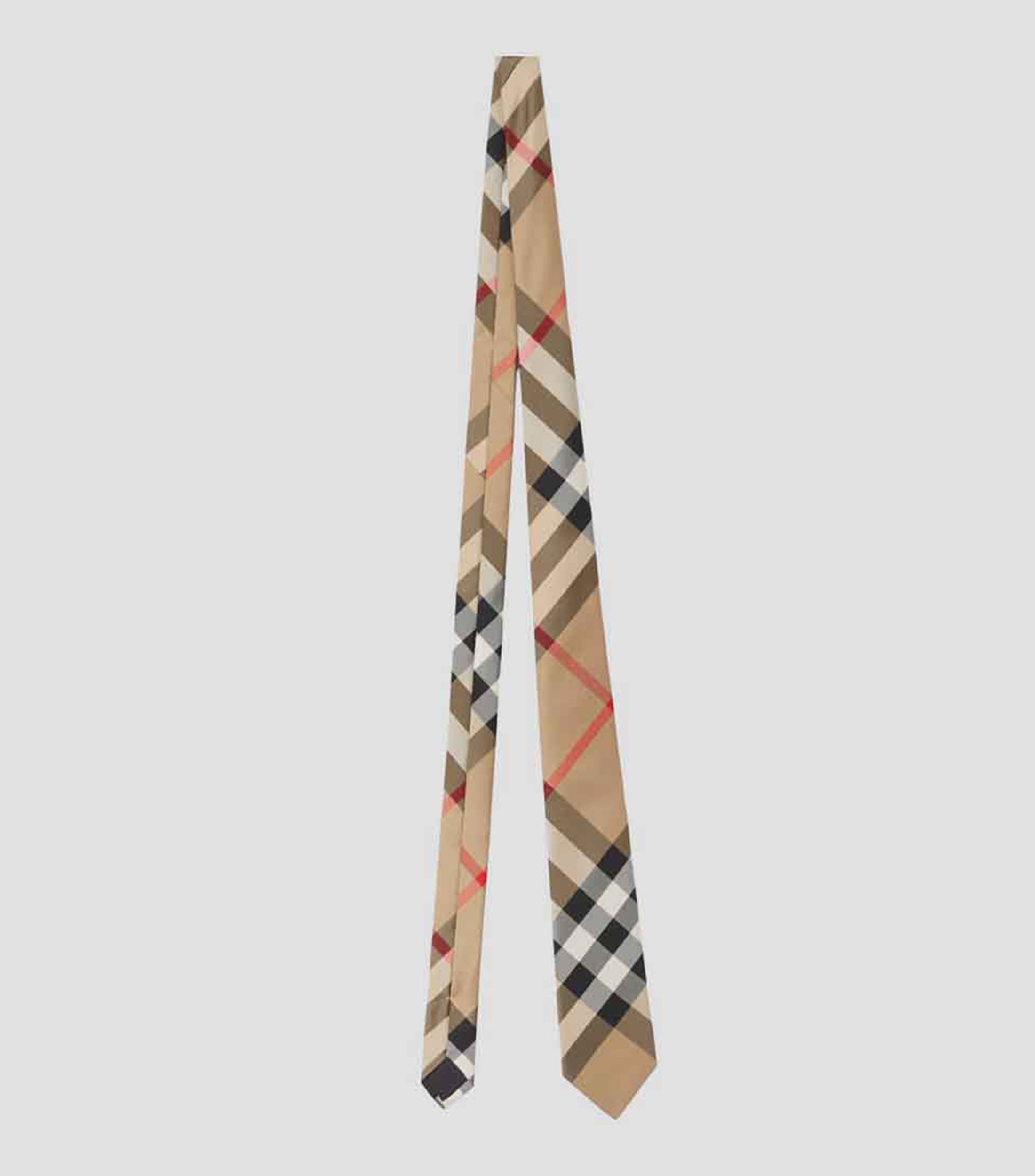 Corbata Ancha en Seda de cuadros