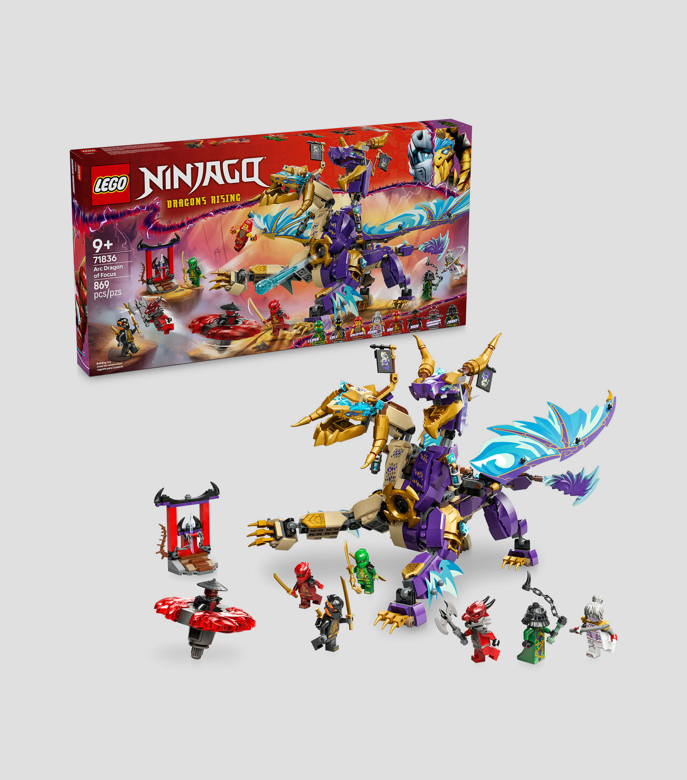 Lego NINJAGO Dragón del Enfoque Arc Juguete 71836