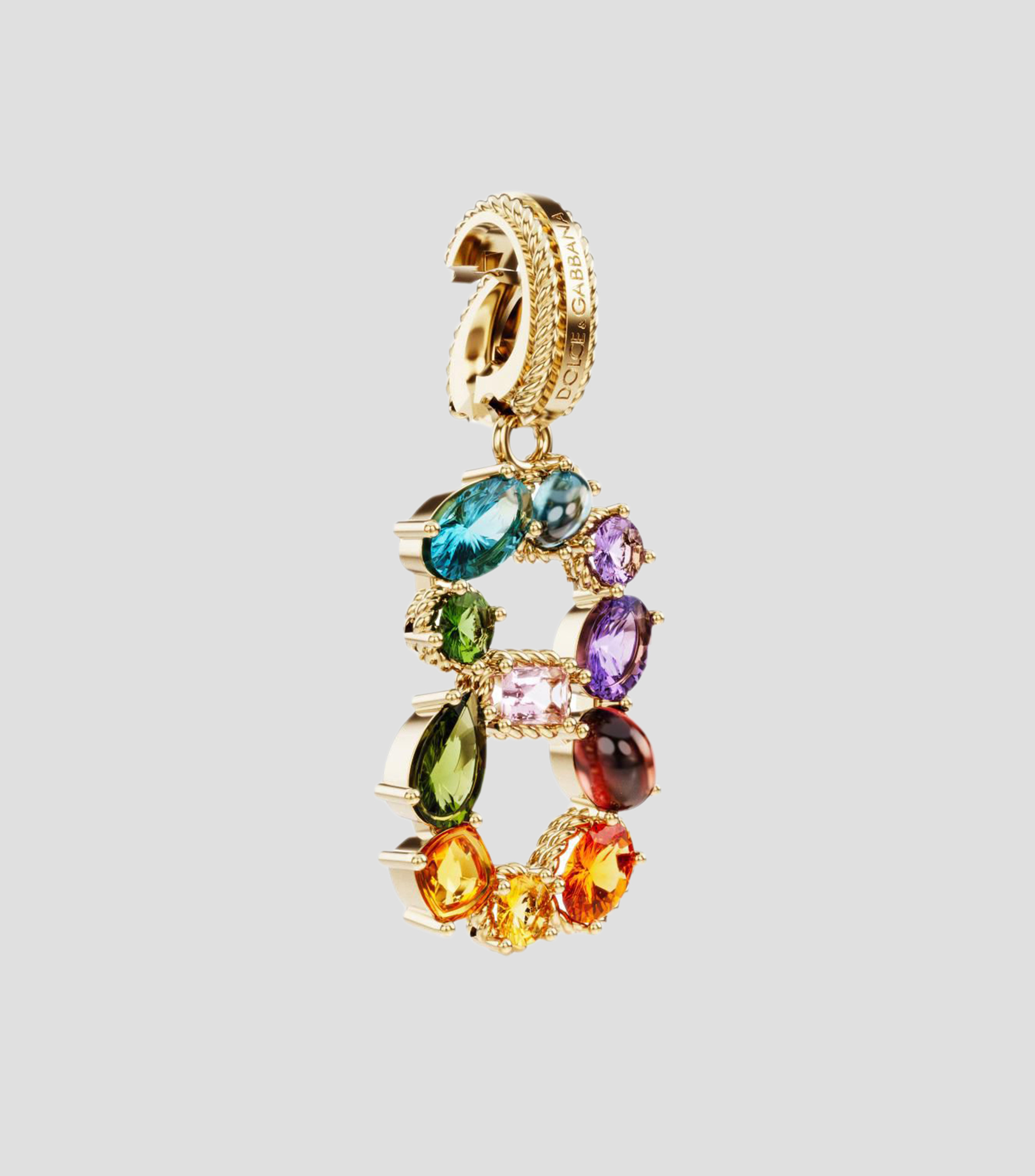 Charm en Oro de 18 Kilates Número 8 Mujer