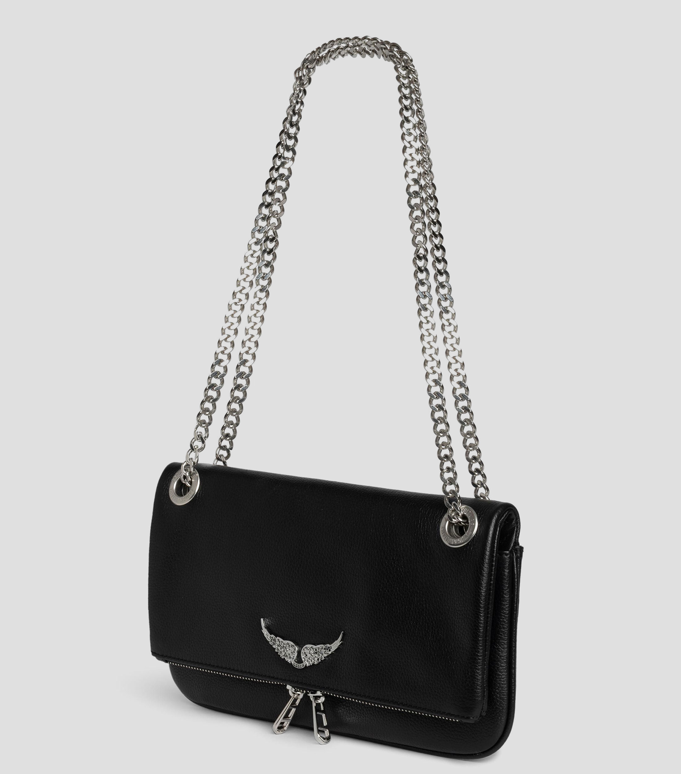Bolsa Crossbody en piel Rock II granulada Mujer