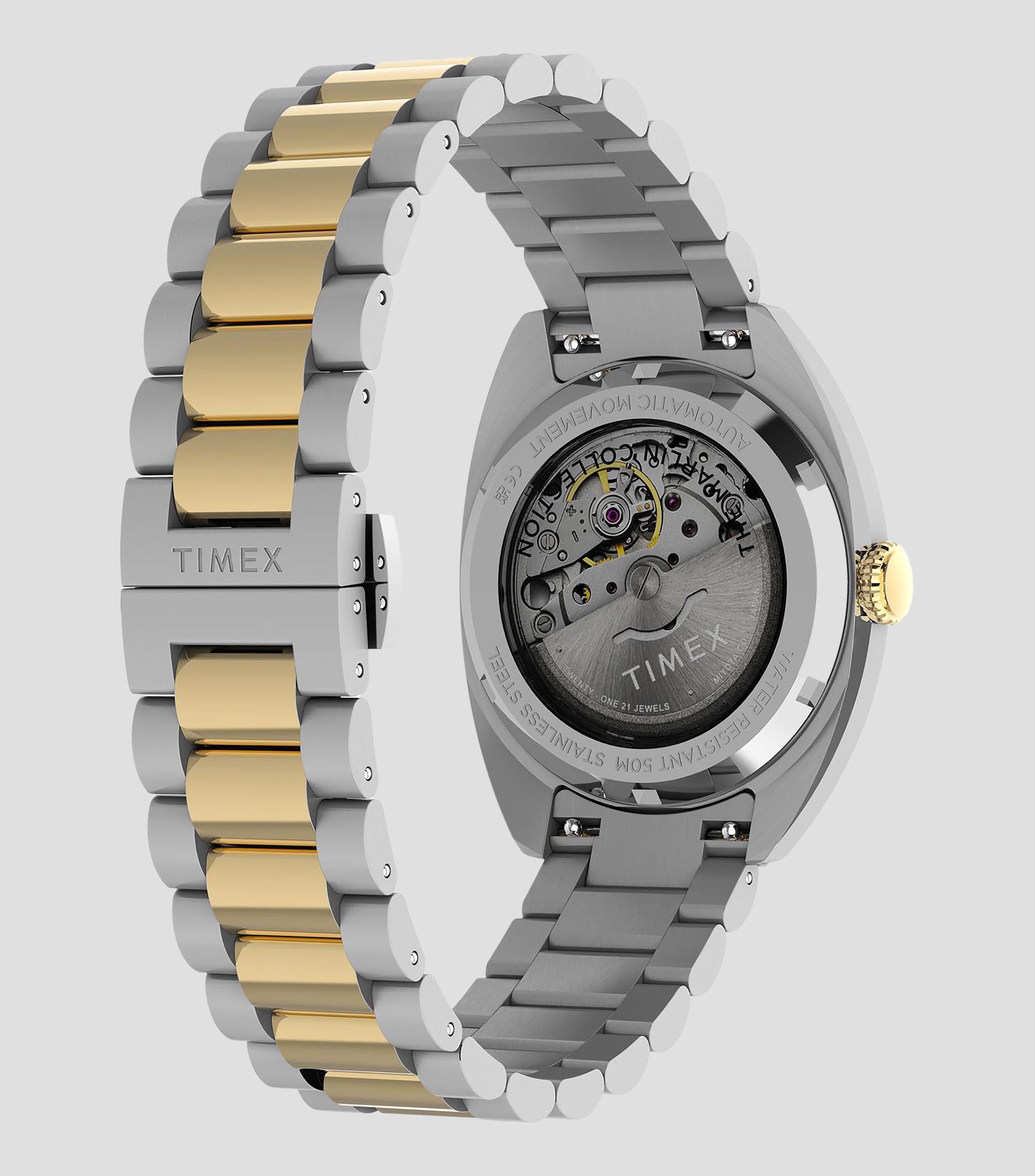 Reloj para Hombre Marlin casual plateado con dorado