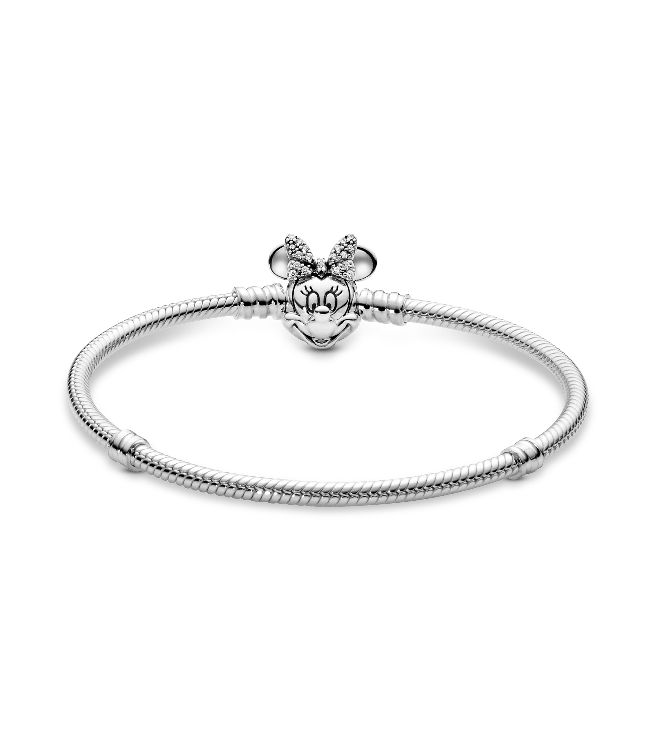 Brazalete en plata Shimmering Minnie Portrait Mujer Talla 20 cm