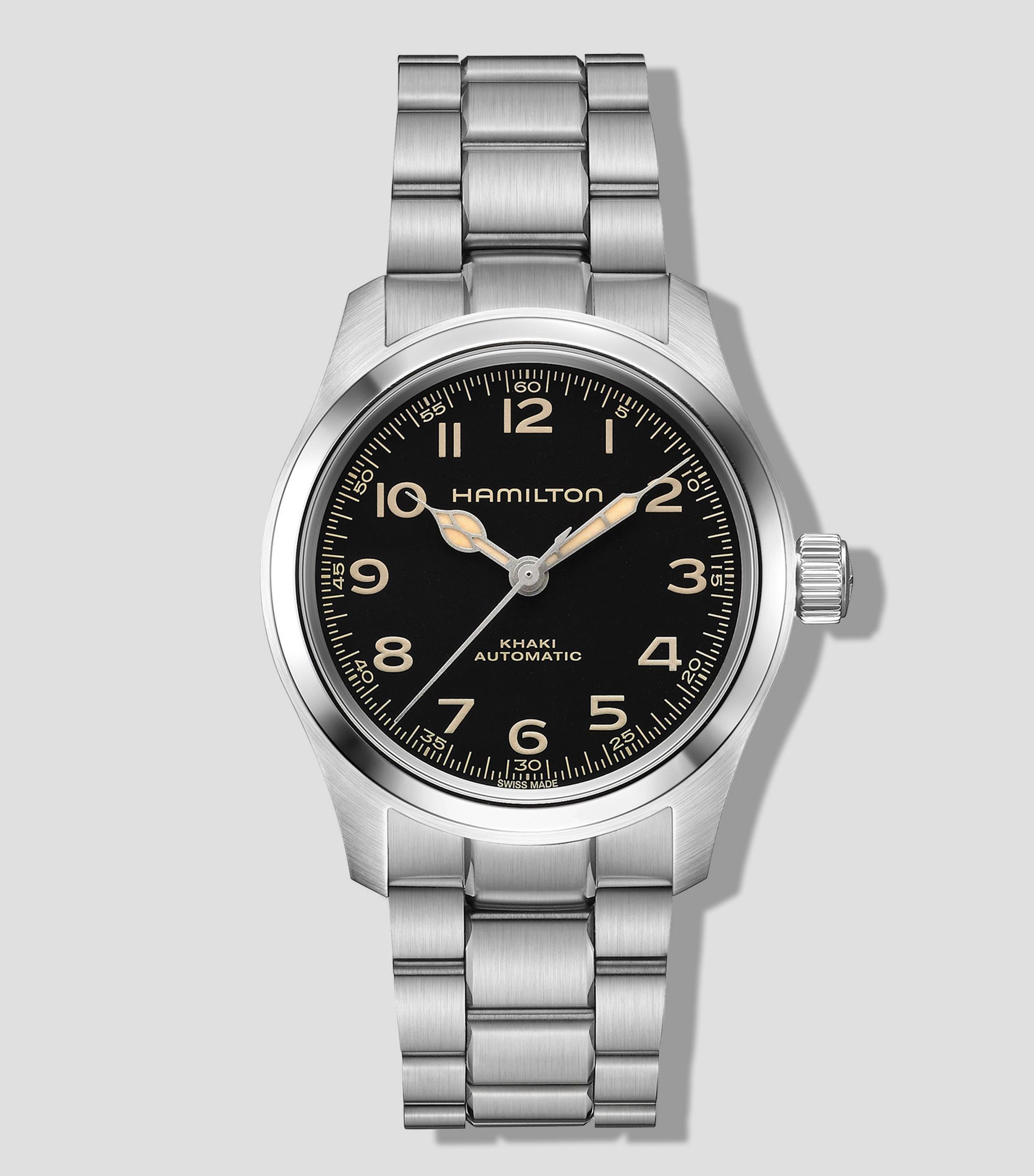 Reloj Unisex Khaki Field Murph Casual, Plateado