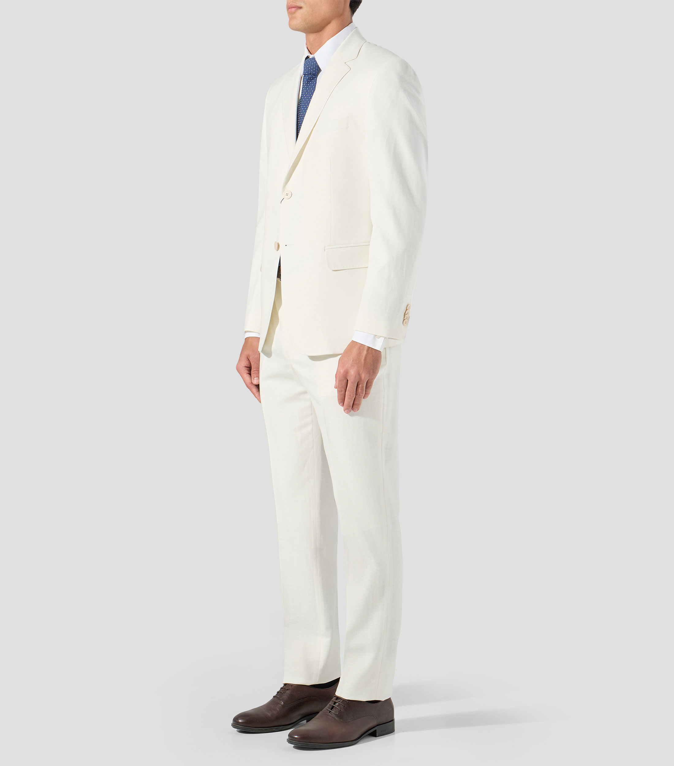Traje corte slim liso Hombre
