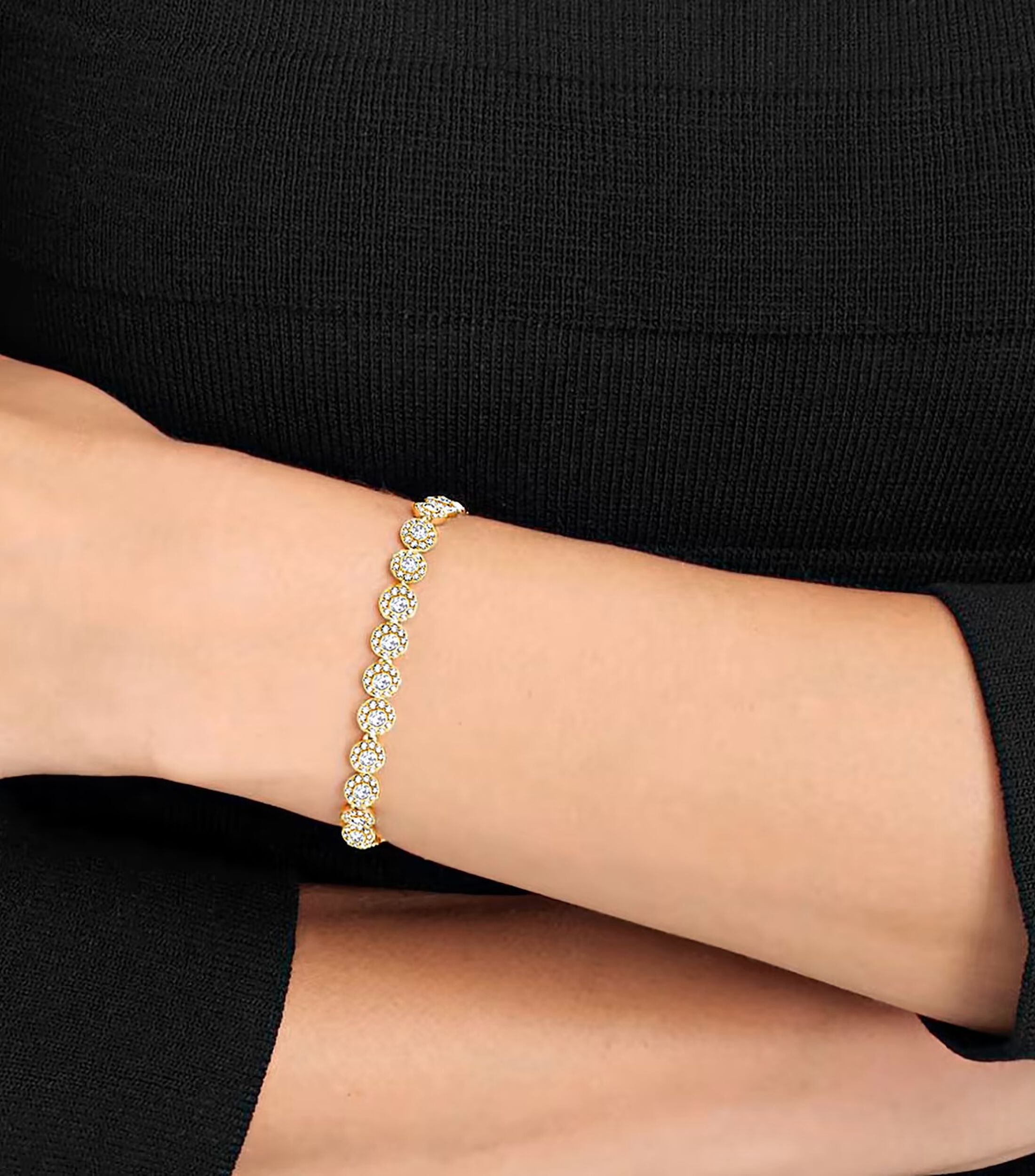 Pulsera con cristales redondos Angelic Mujer