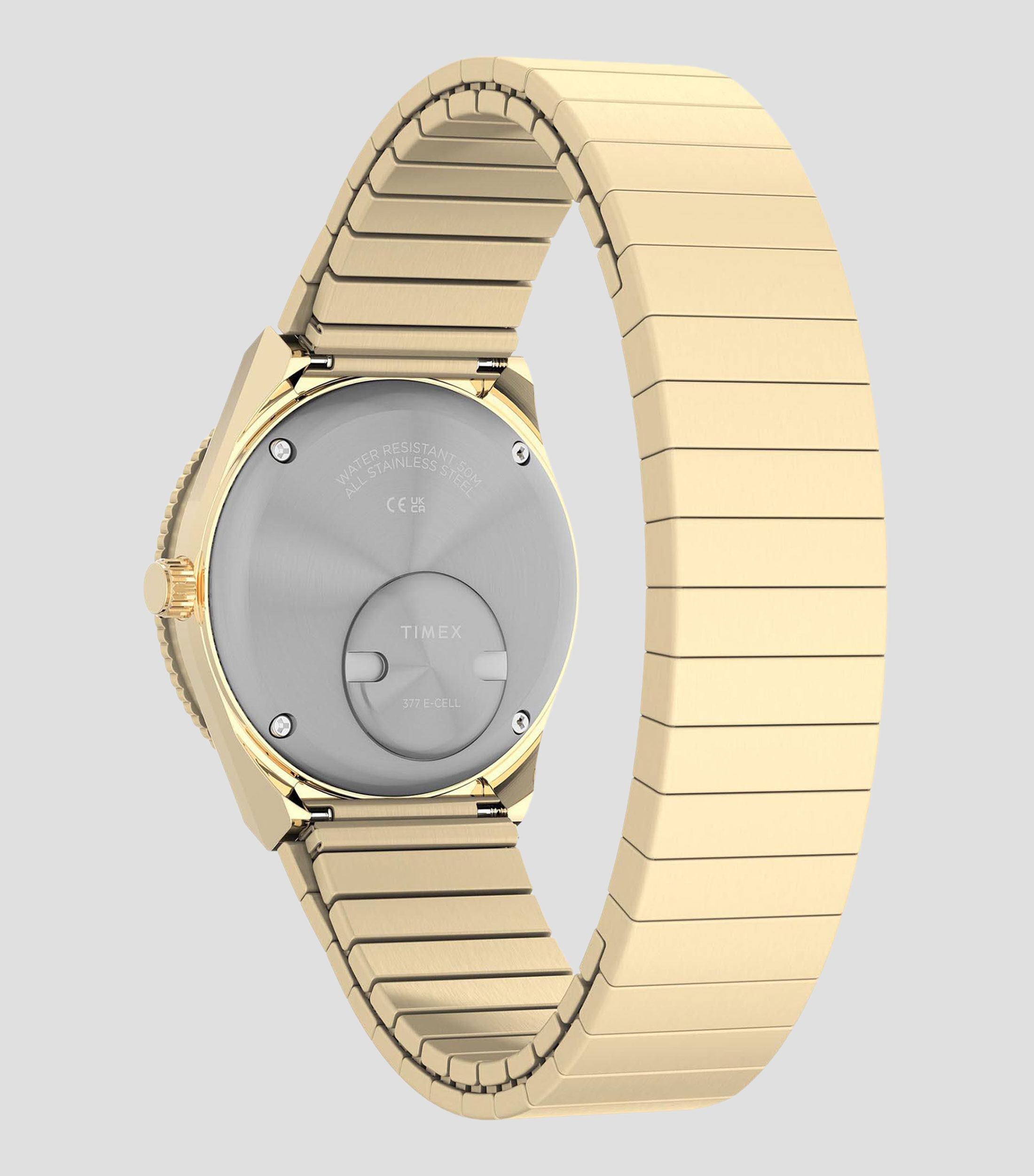 Reloj para Mujer Q Casual Crema, Dorado