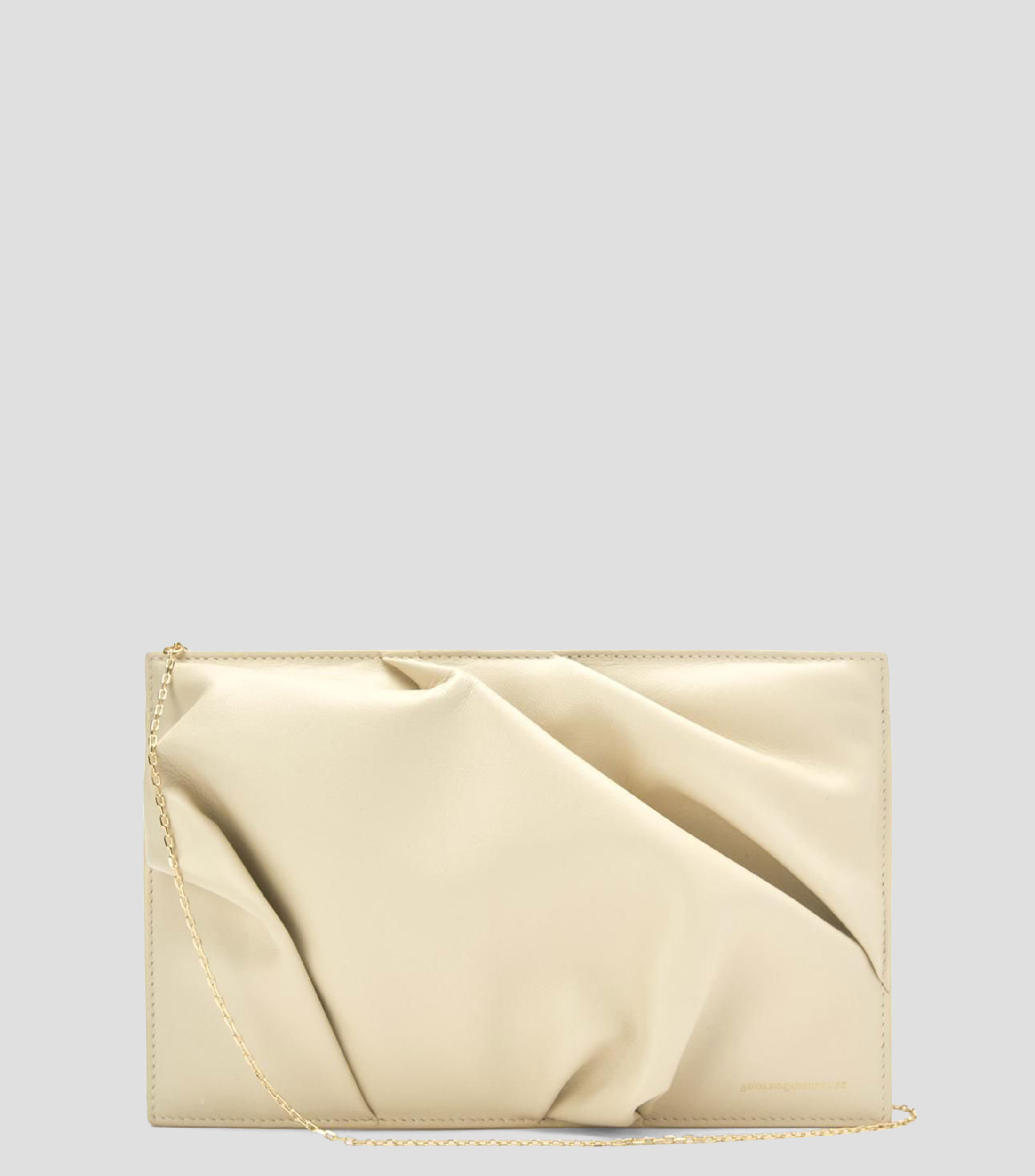 Bolsa clutch en piel lisa Mujer