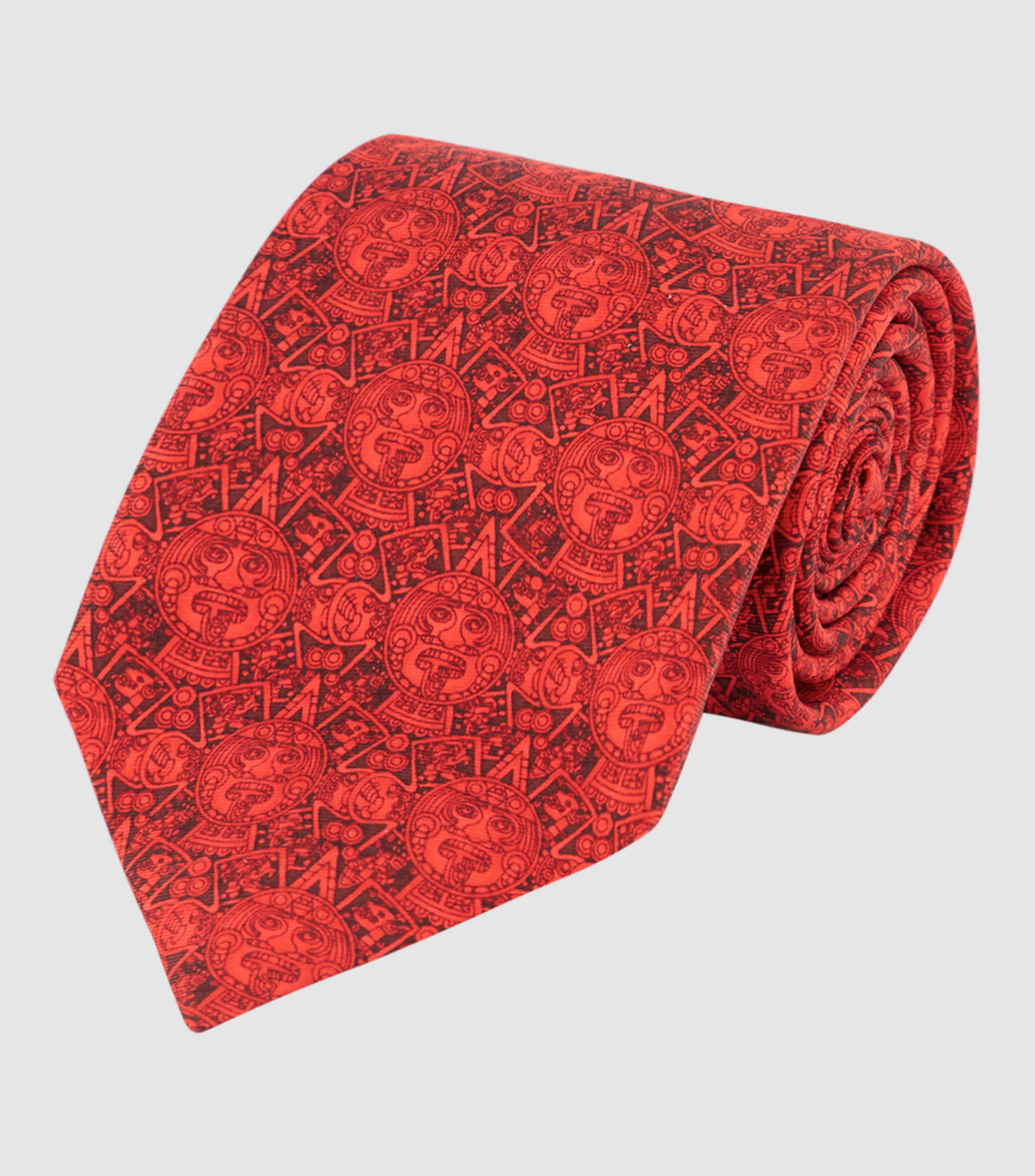 Corbata Ancha de Seda Estampada