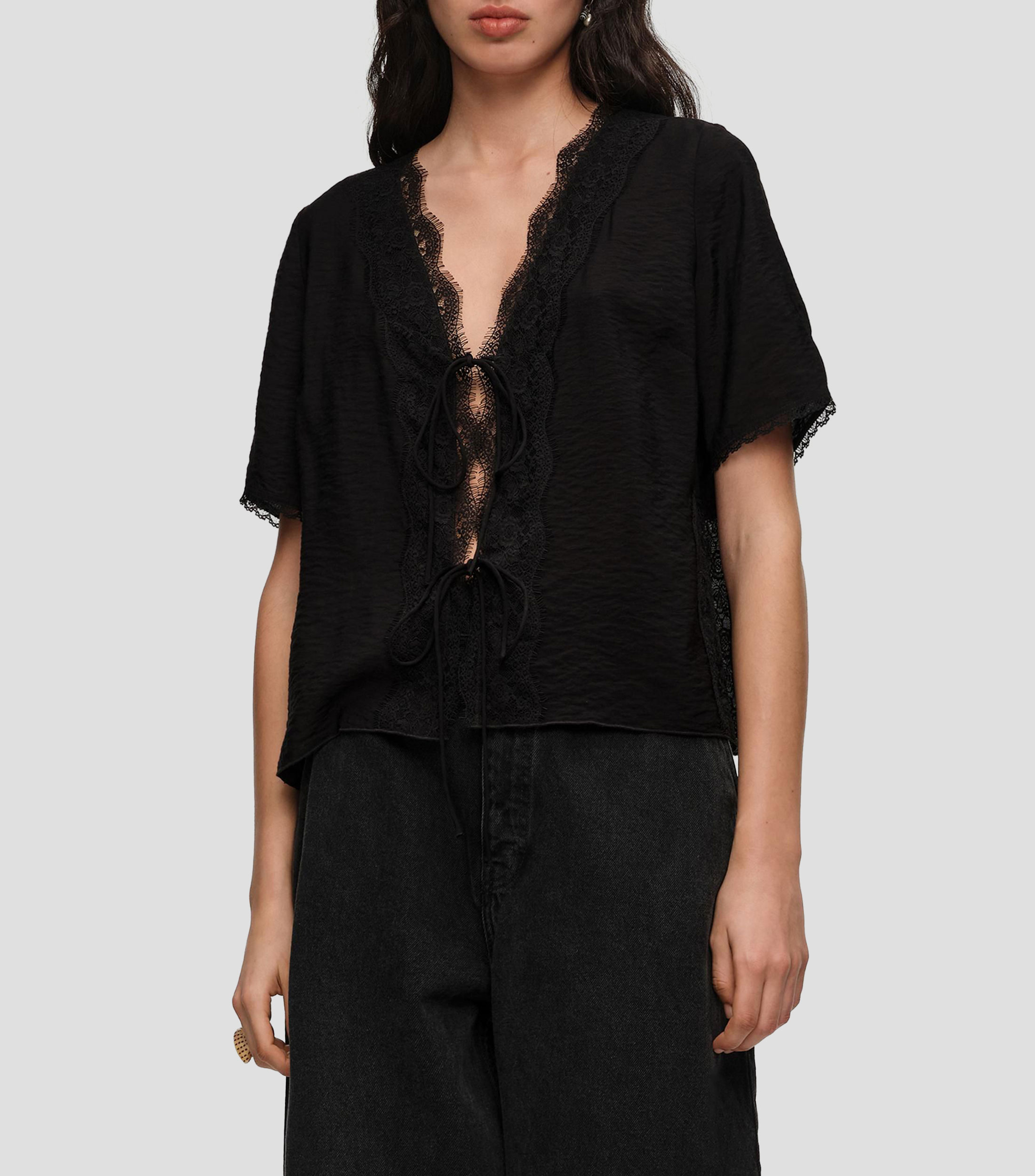 Blusa fantasía manga corta Mujer