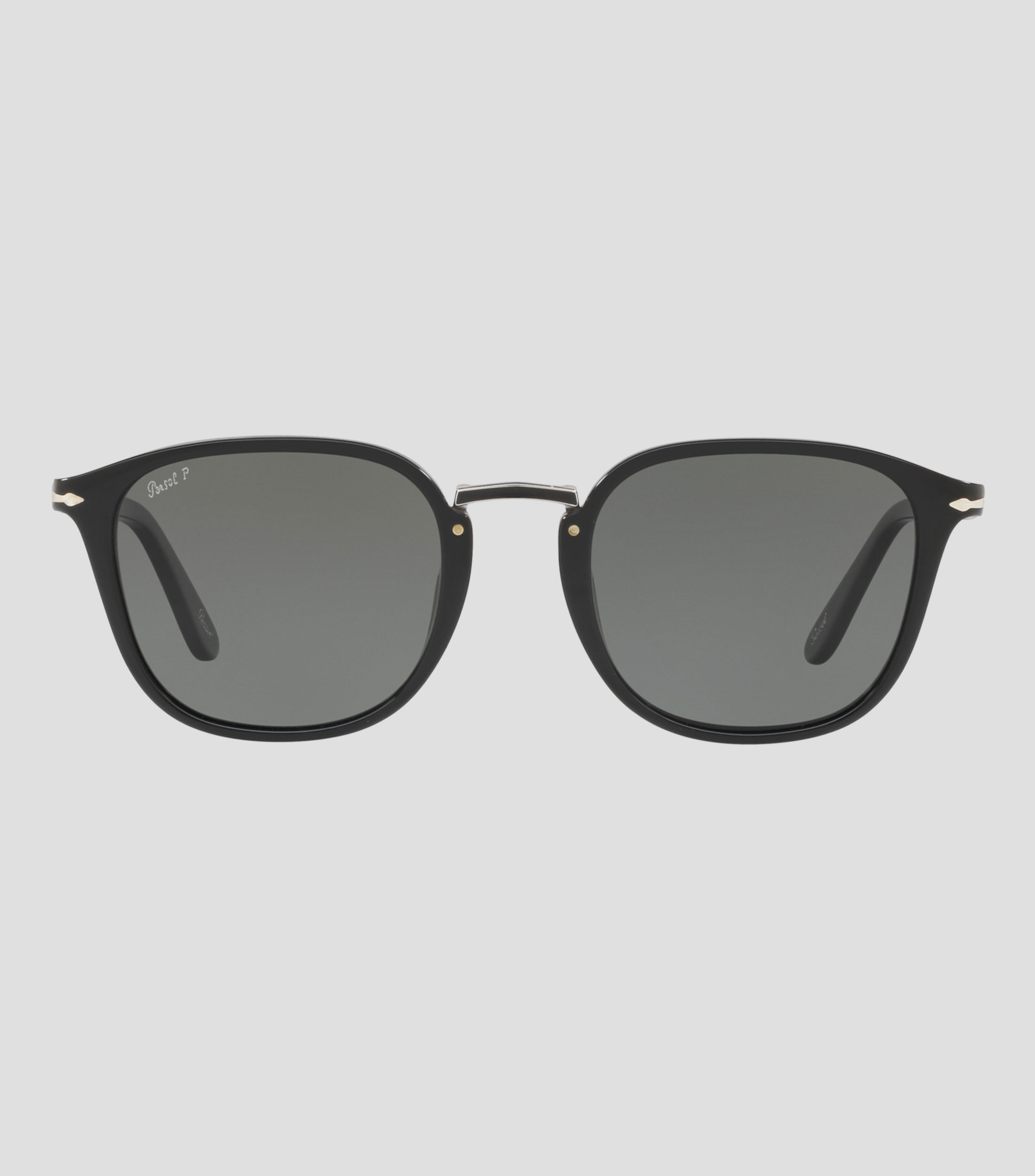 Lentes de sol redondos negros Hombre