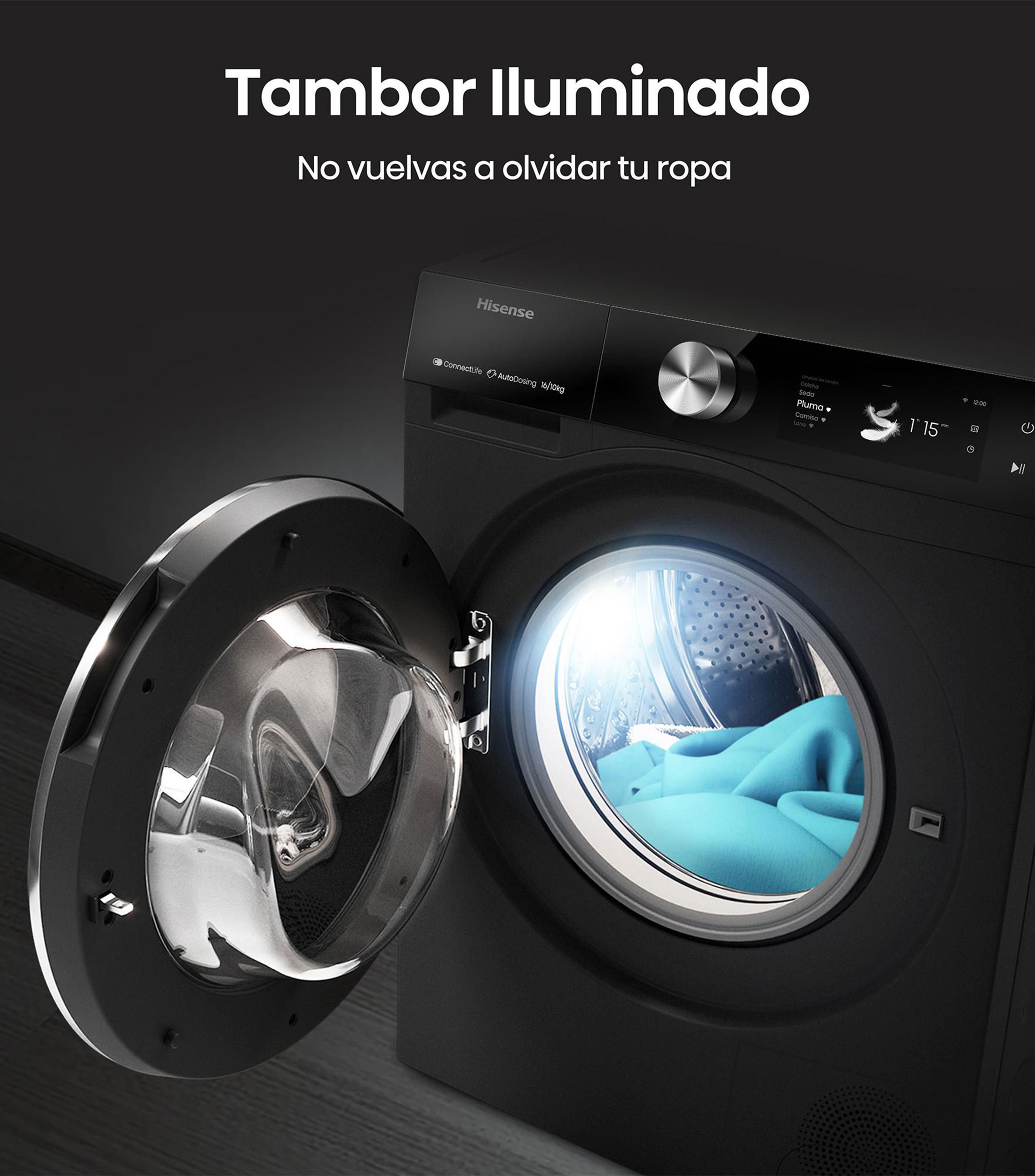 Lavasecadora Eléctrica 16 Kg, 10 Kg WD7S1647BB Carga Frontal