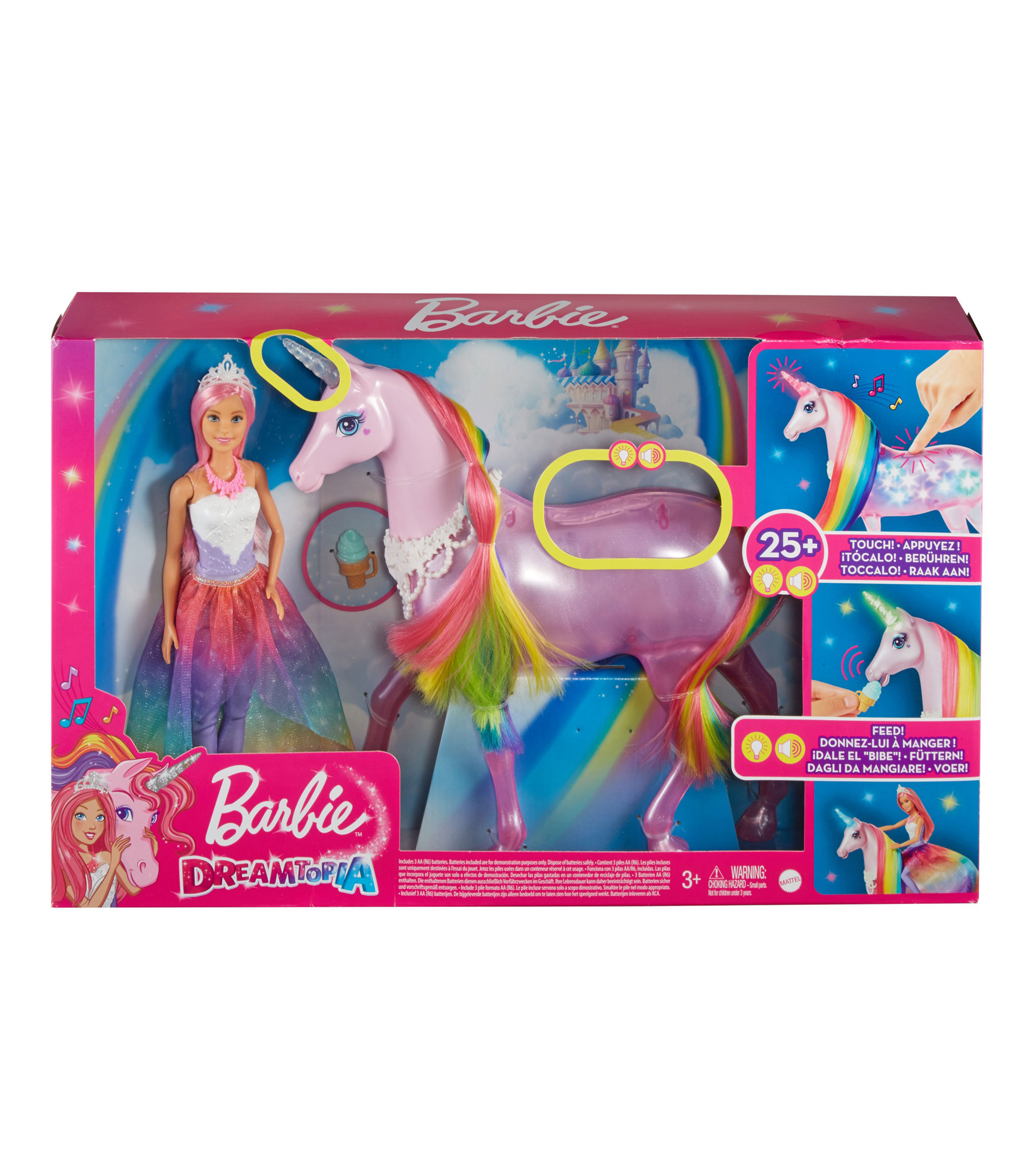 barbie unicornio luces magicas